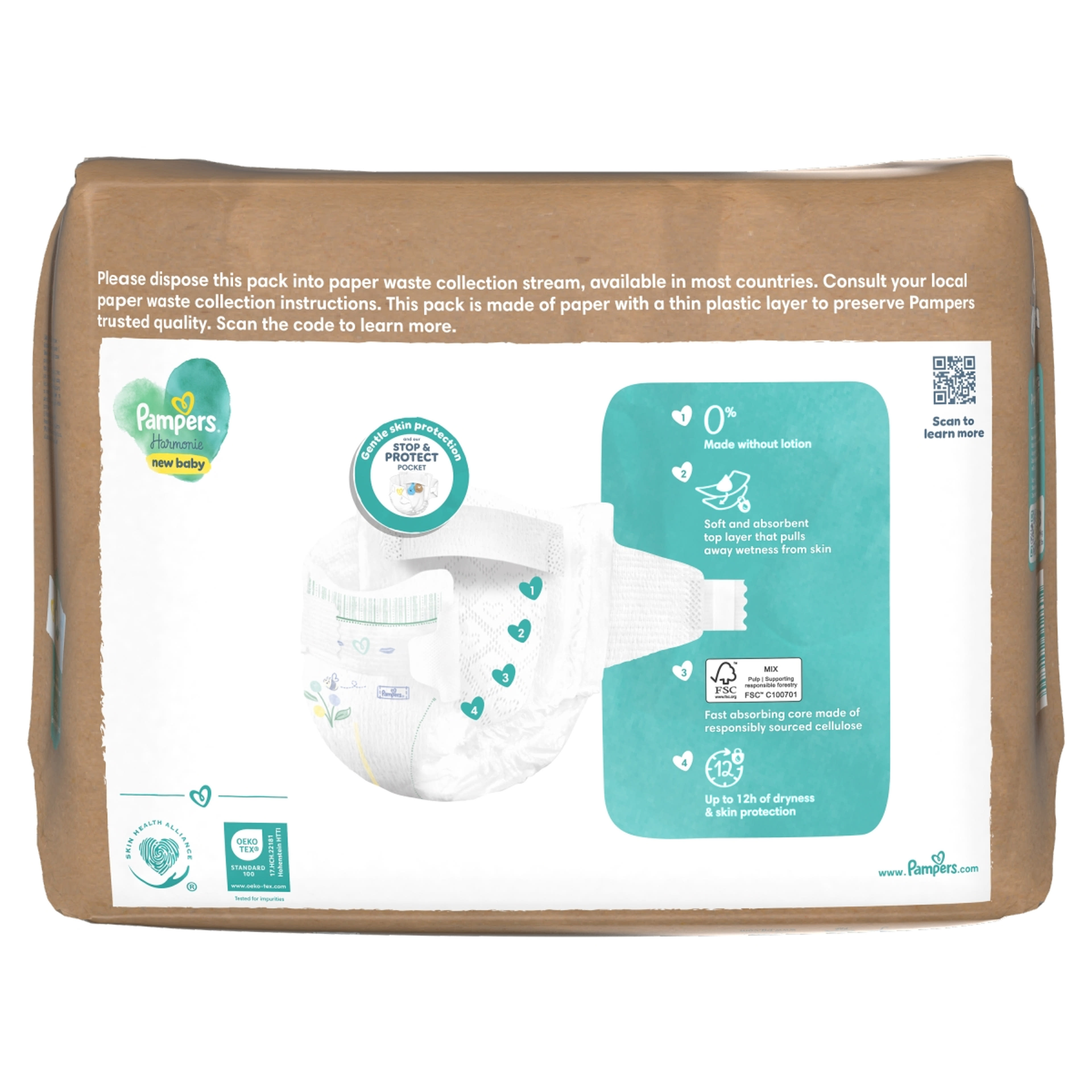 Pampers Harmonie bugyipelenka méret: 2, 4kg-8kg - 32 db-3
