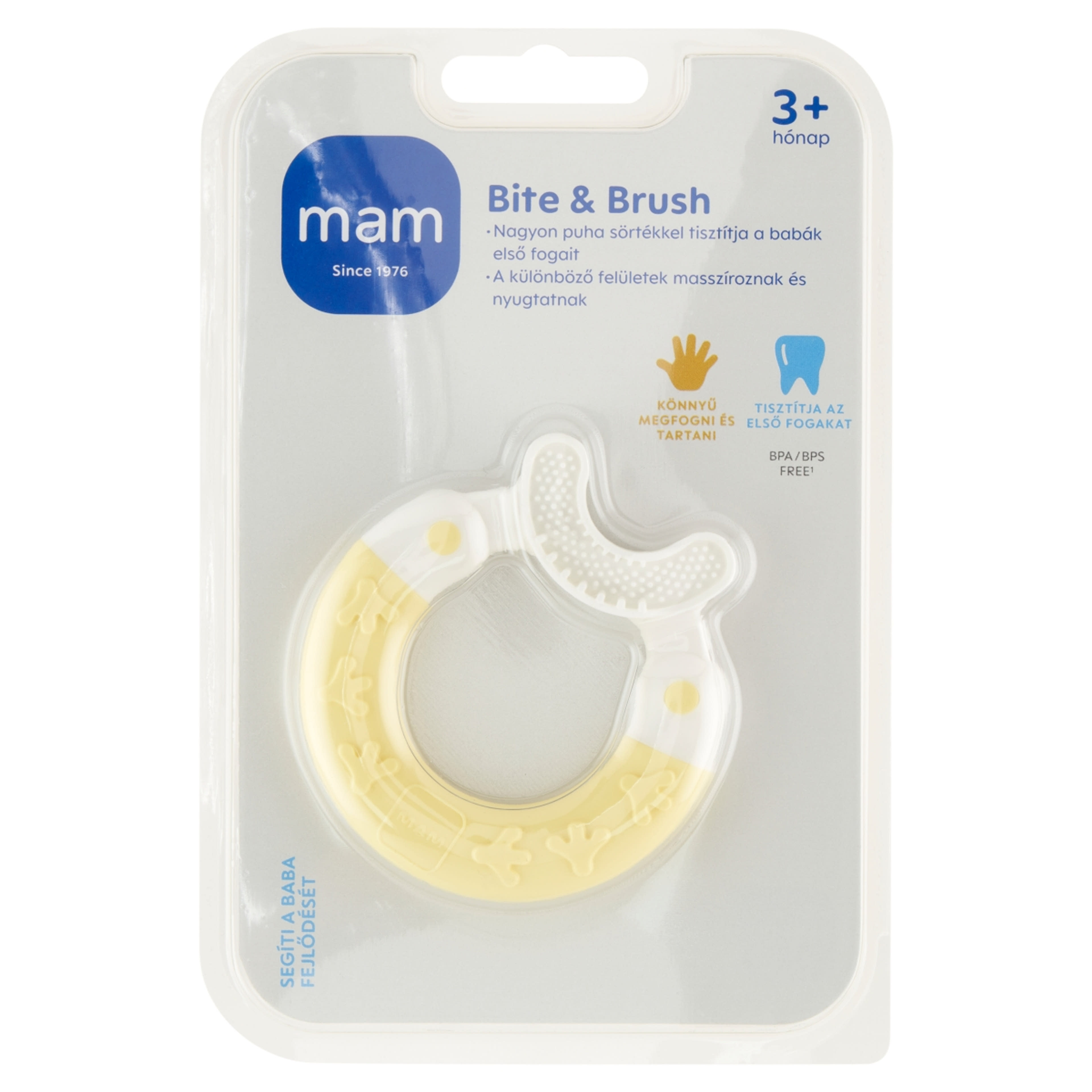 Mam Bite&Brush Rágóka 3 Hónapos Kortól - 1 db