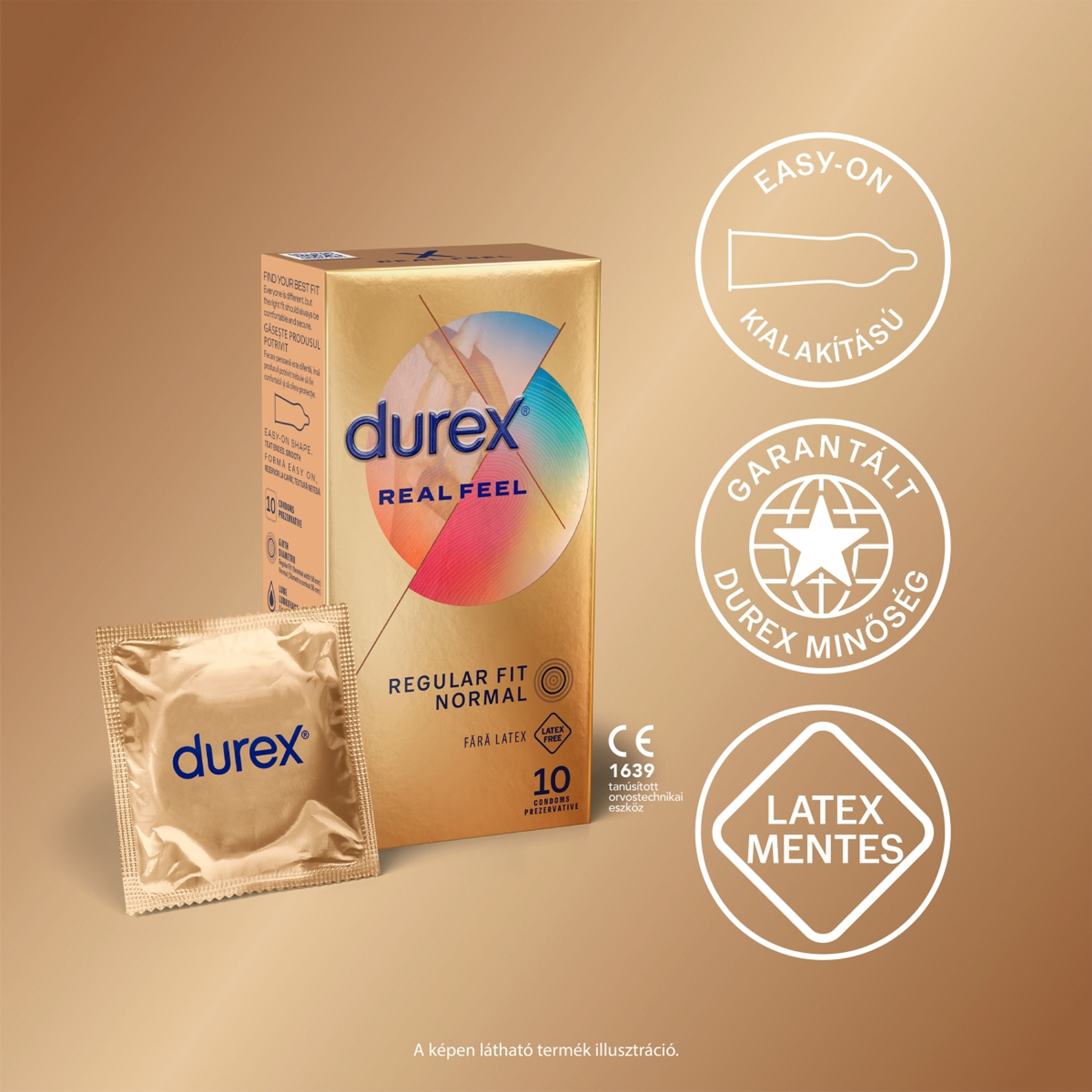 Durex Real feel óvszer - 10 db-3