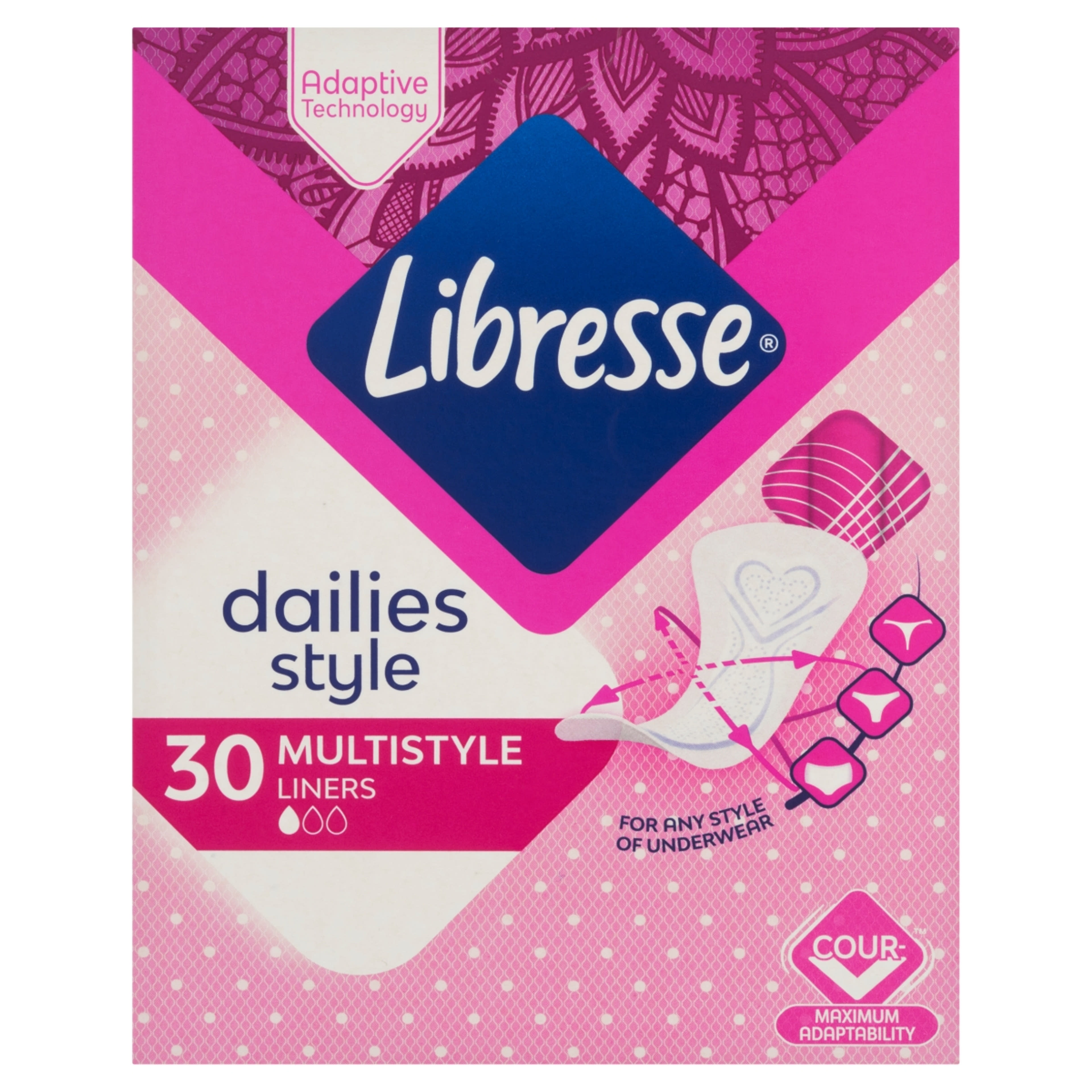 Libresse Multistyle tisztasági betét - 30 db