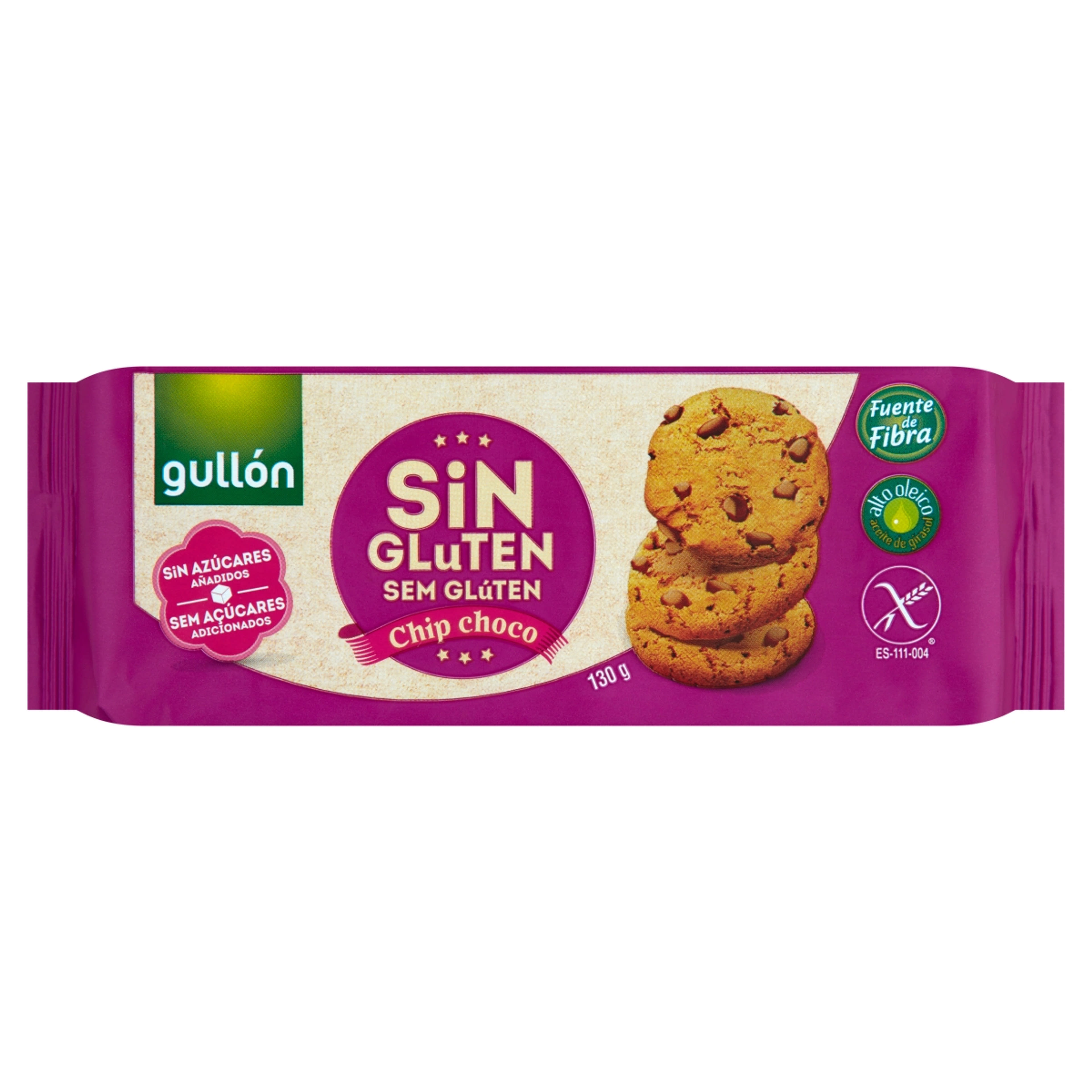 Gullon cukormentes choco gluténmentes keksz - 130 g-1