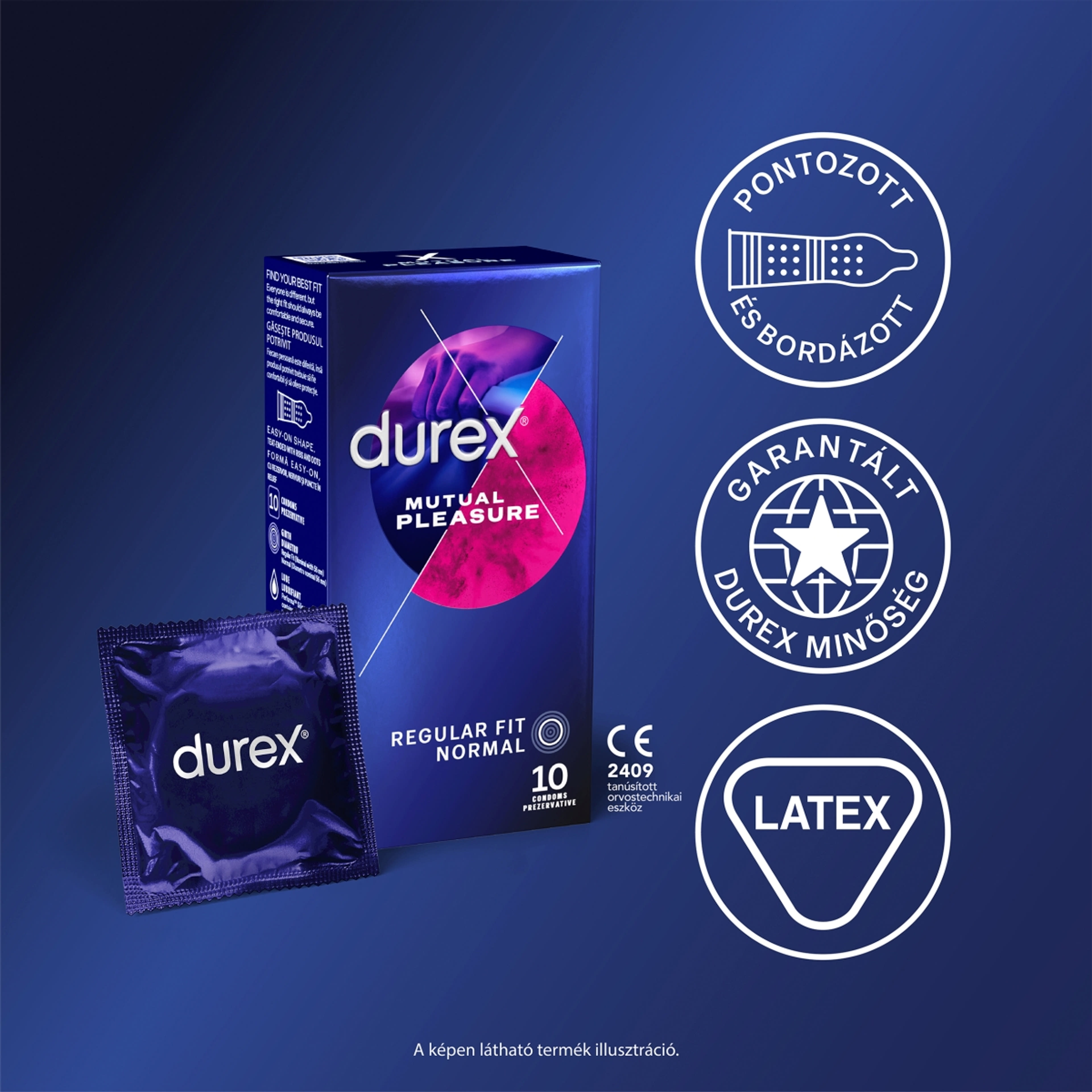 Durex Mutual Pleasure óvszer - 10 db-3