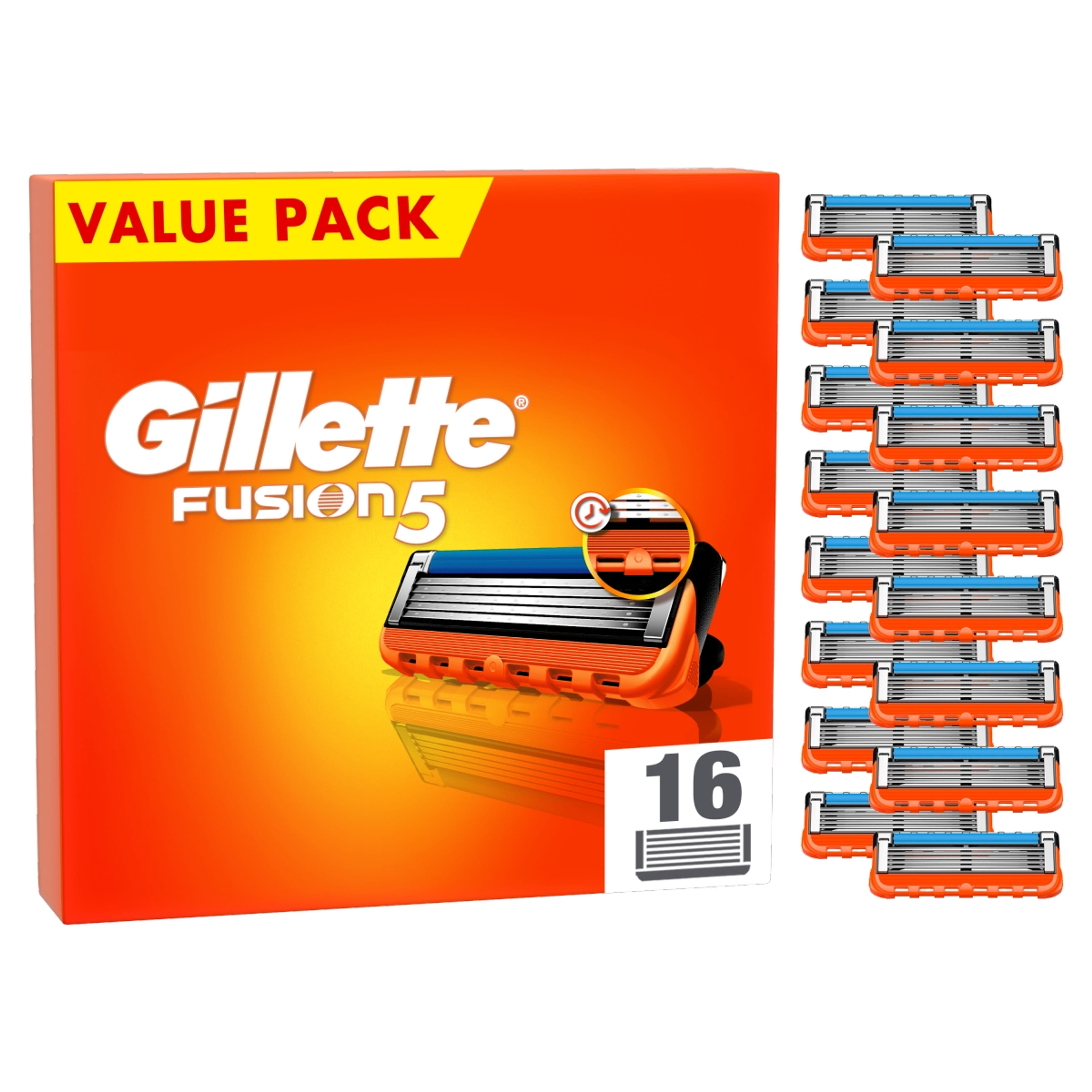 Gillette Fusion5 borortva betét 5 pengés - 16 db-10