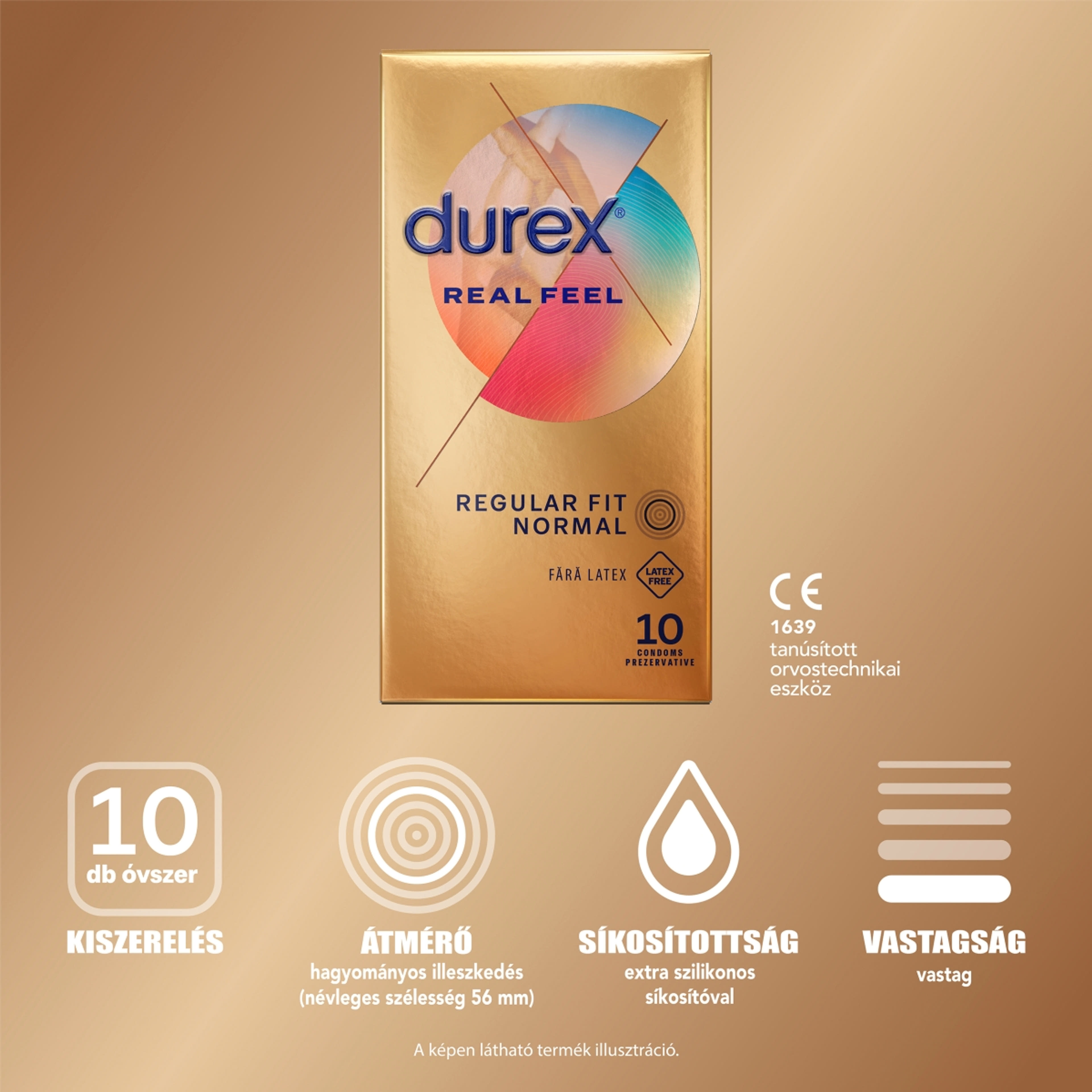 Durex Real feel óvszer - 10 db-4