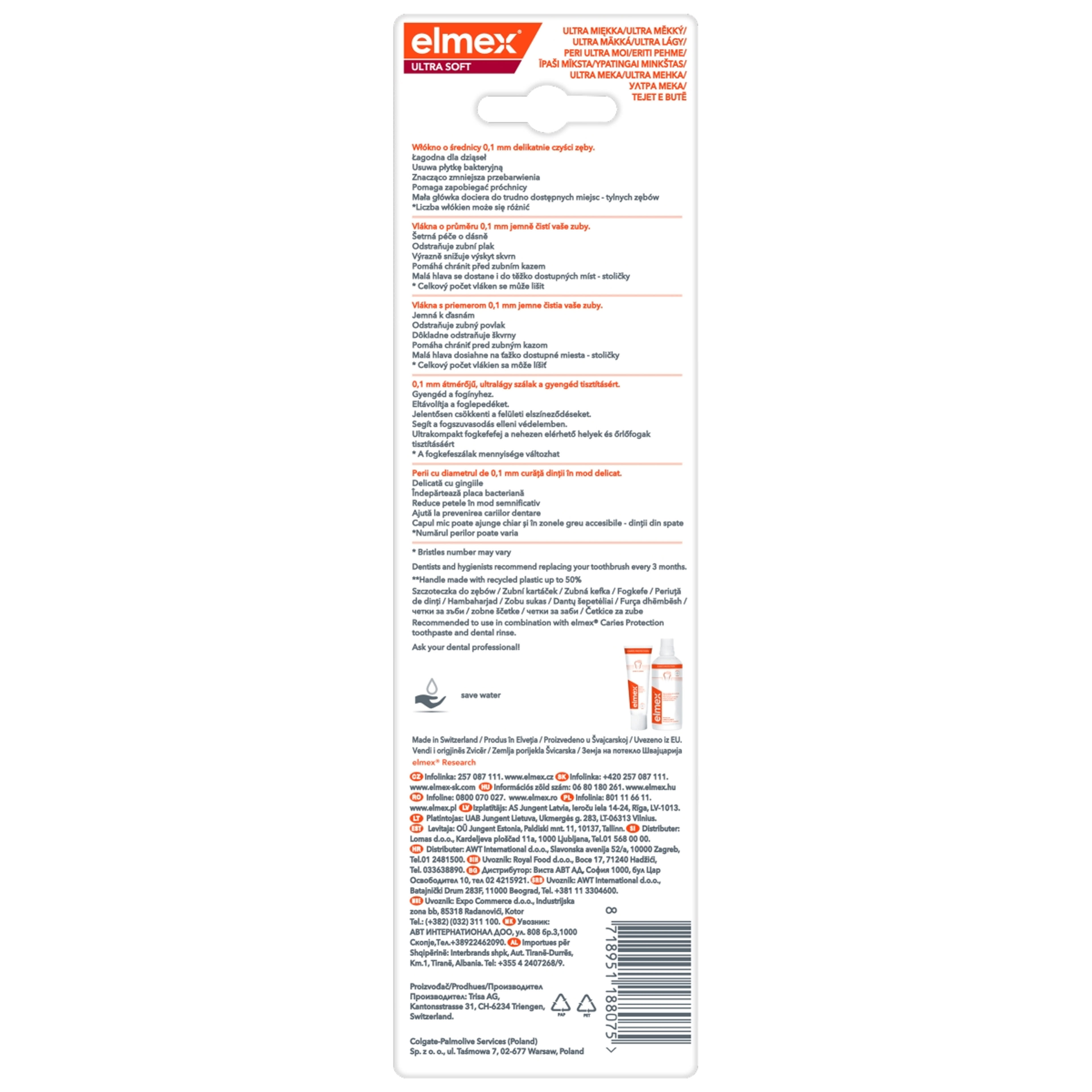 Elmex Ultra Soft fogkefe - 3 db-4