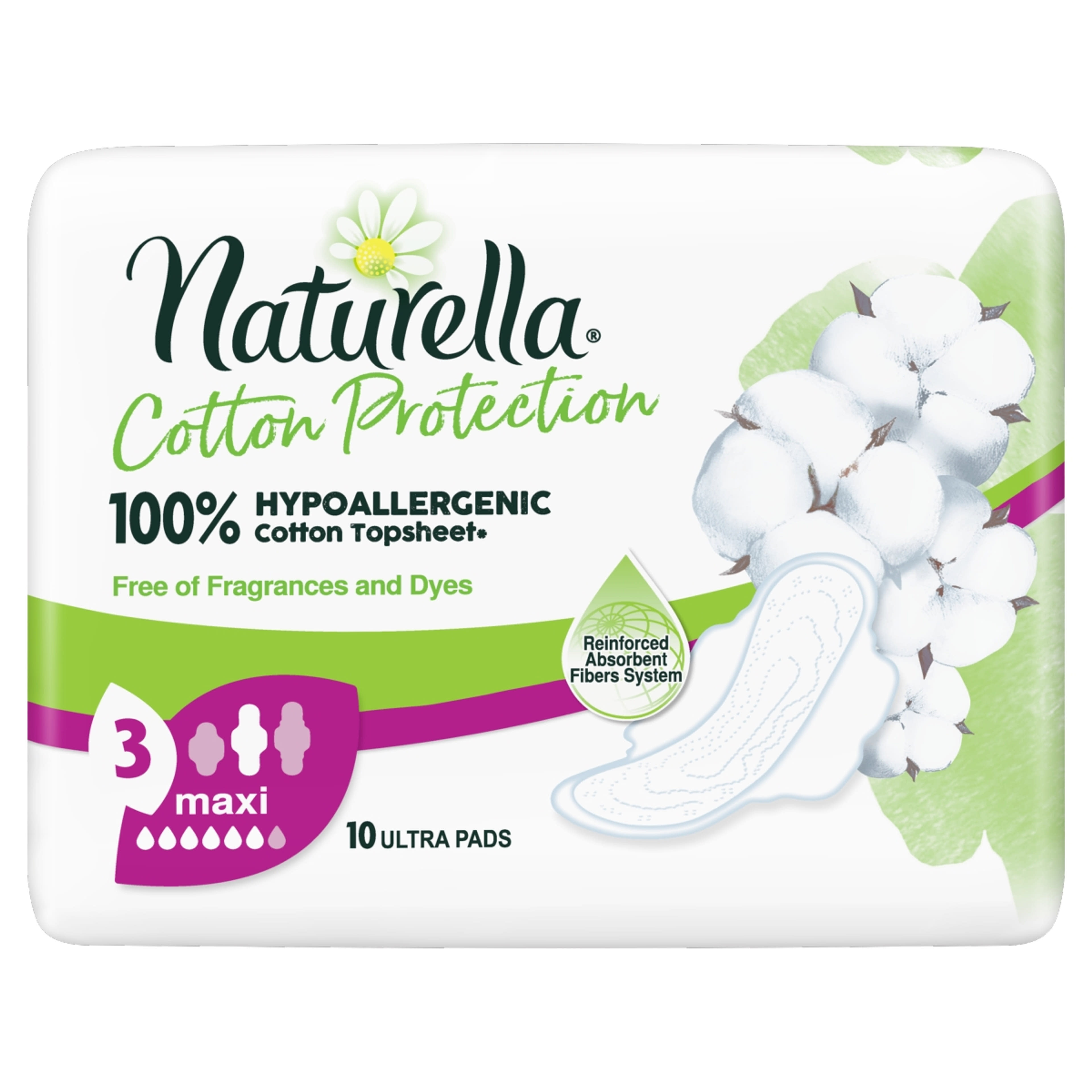 Naturella egészségügyi betét cotton protection maxi - 10 db