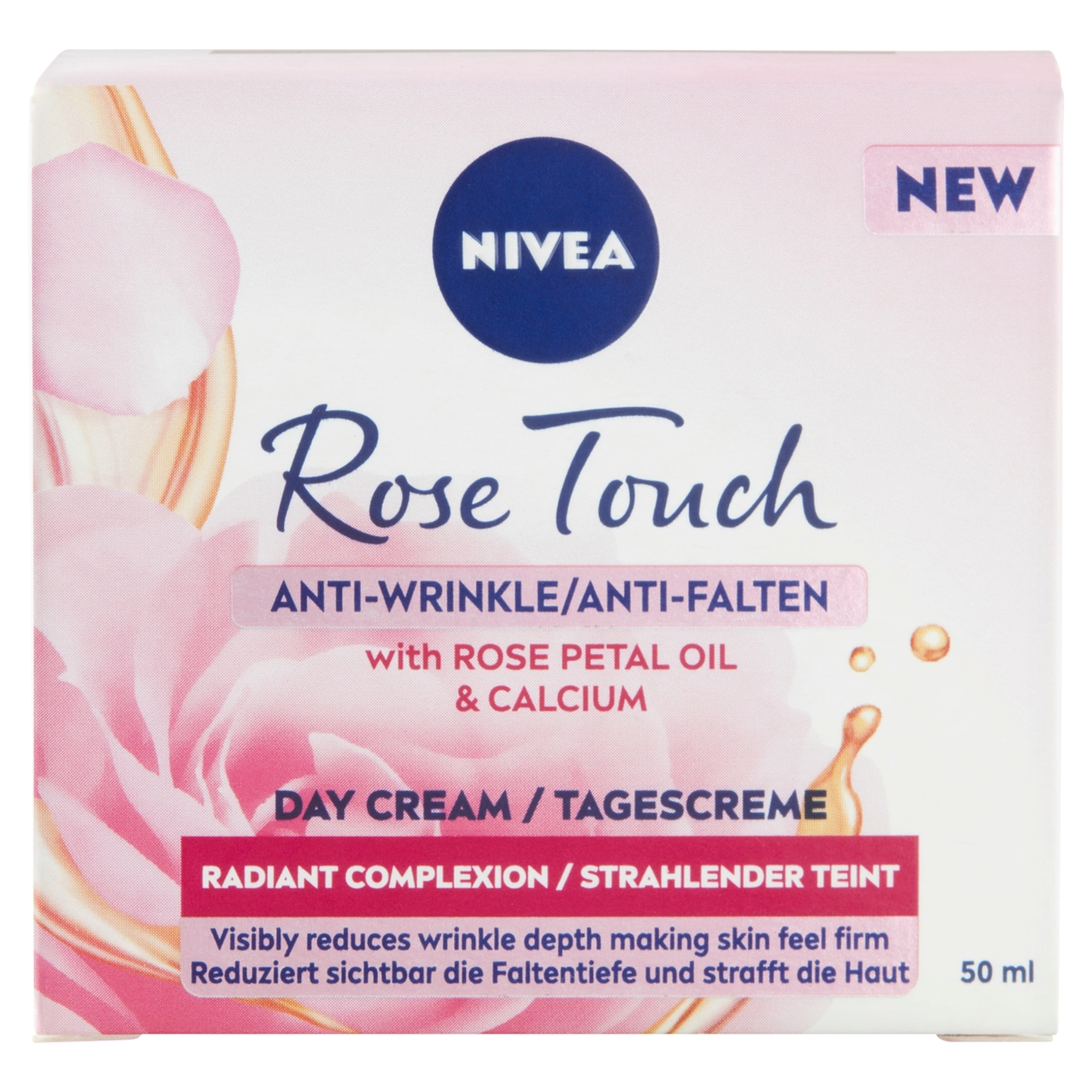 Nivea Rose Touch Ránctalanító nappali arckrém - 50 ml