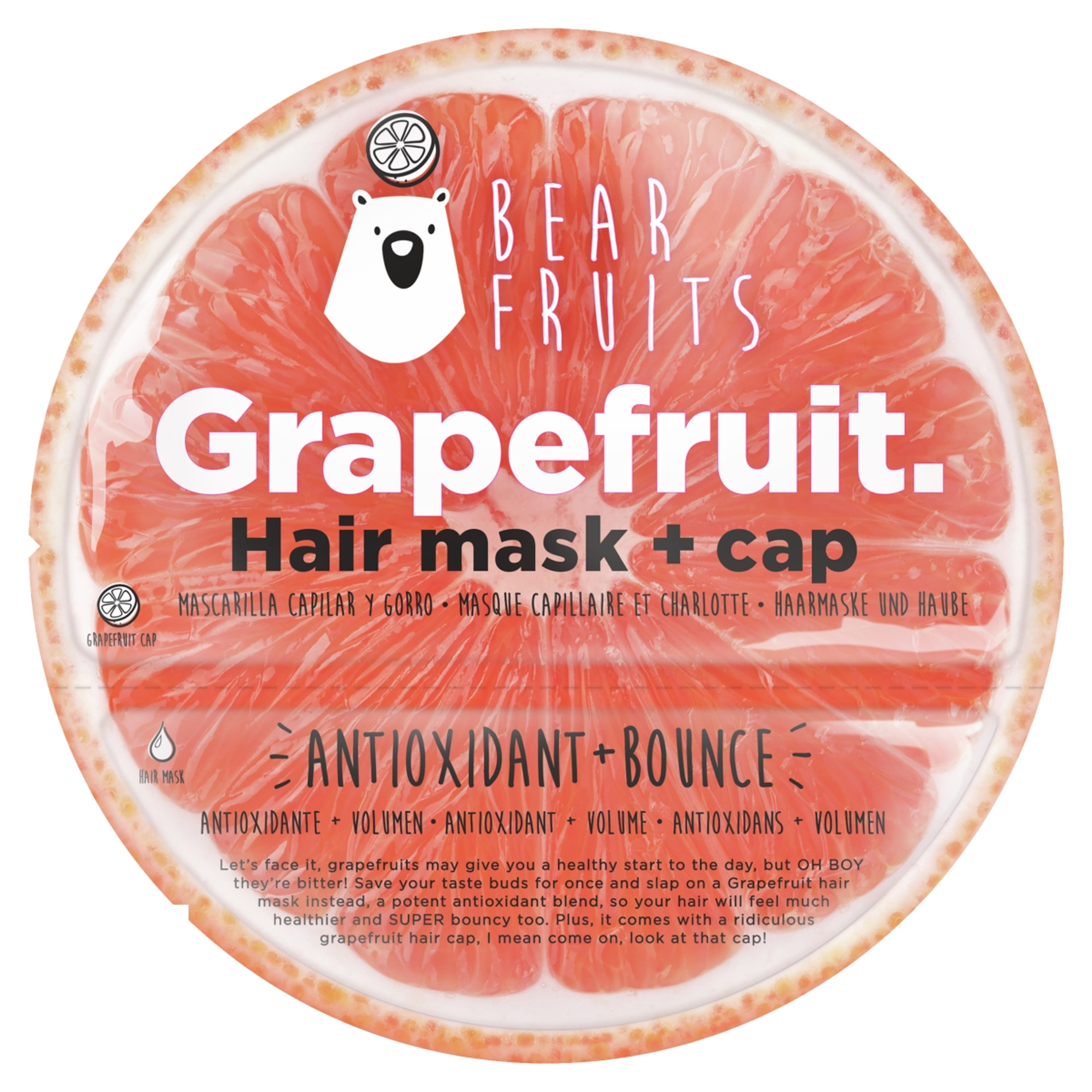 Bear Fruits hajmaszk, grapefruit - 20 ml-1