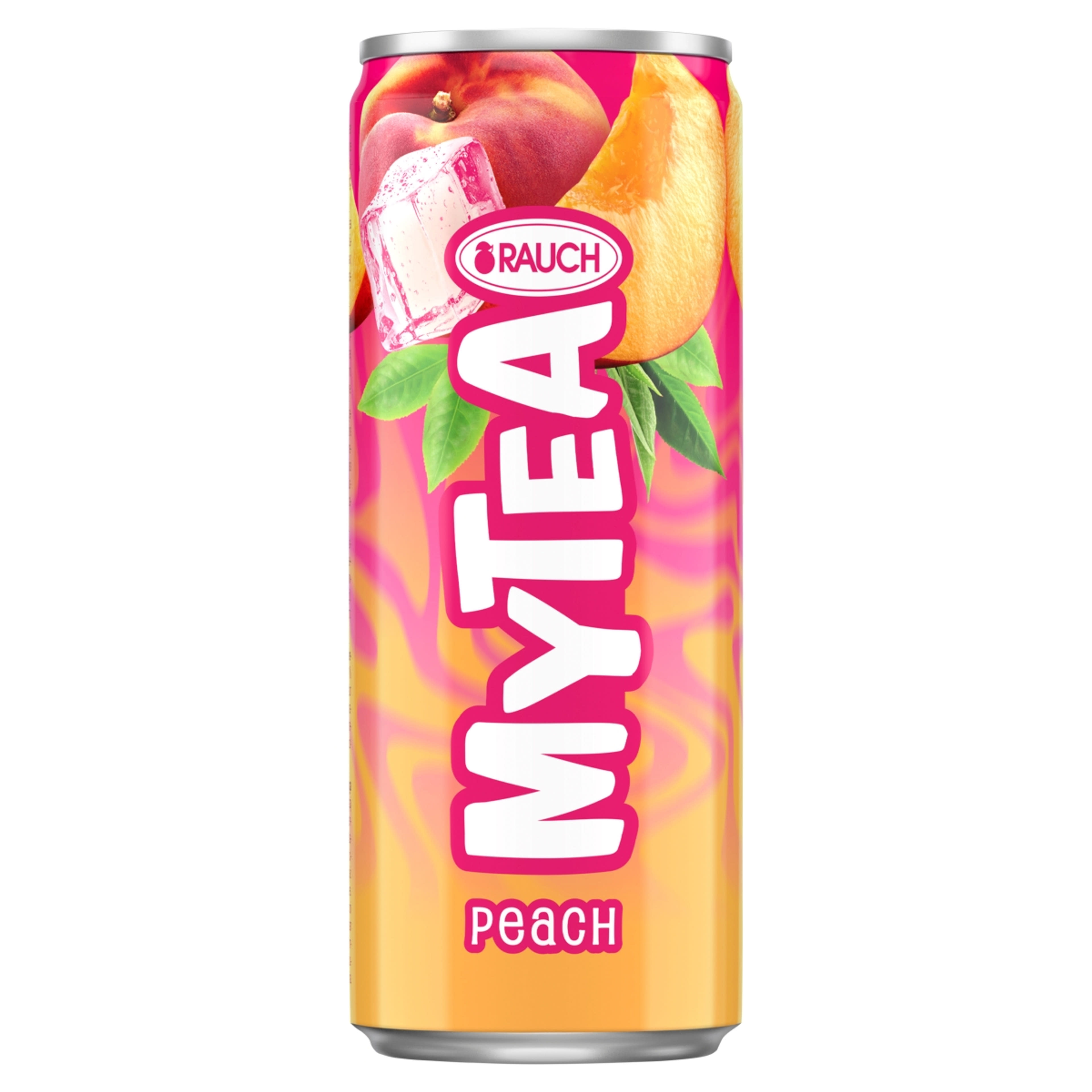 Rauch MyTea Peach ice tea őszibarackos üdítőital fekete teából - 330 ml-1