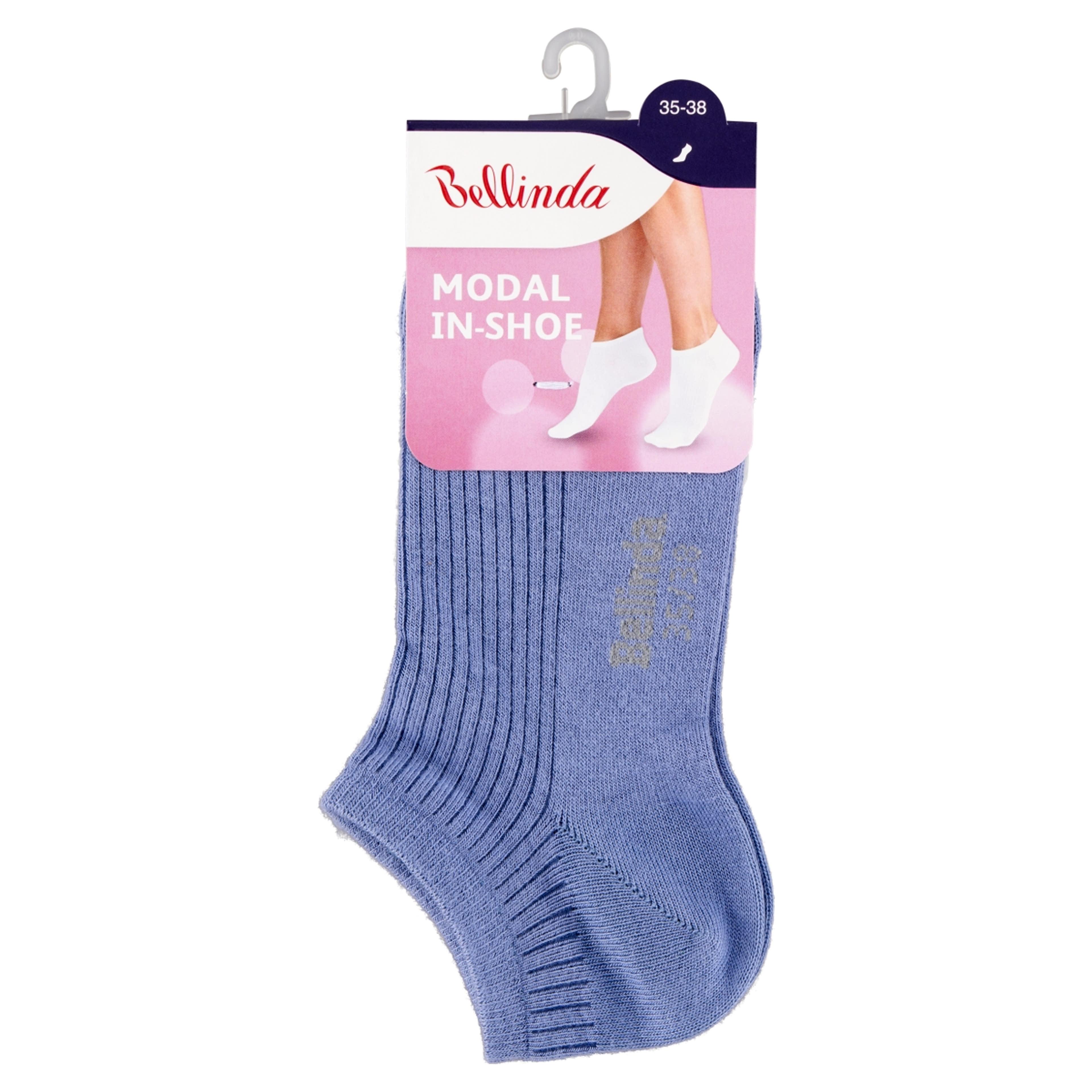 Bellinda In-Shoe Modal női zokni /fekér 35-38 - 1 db