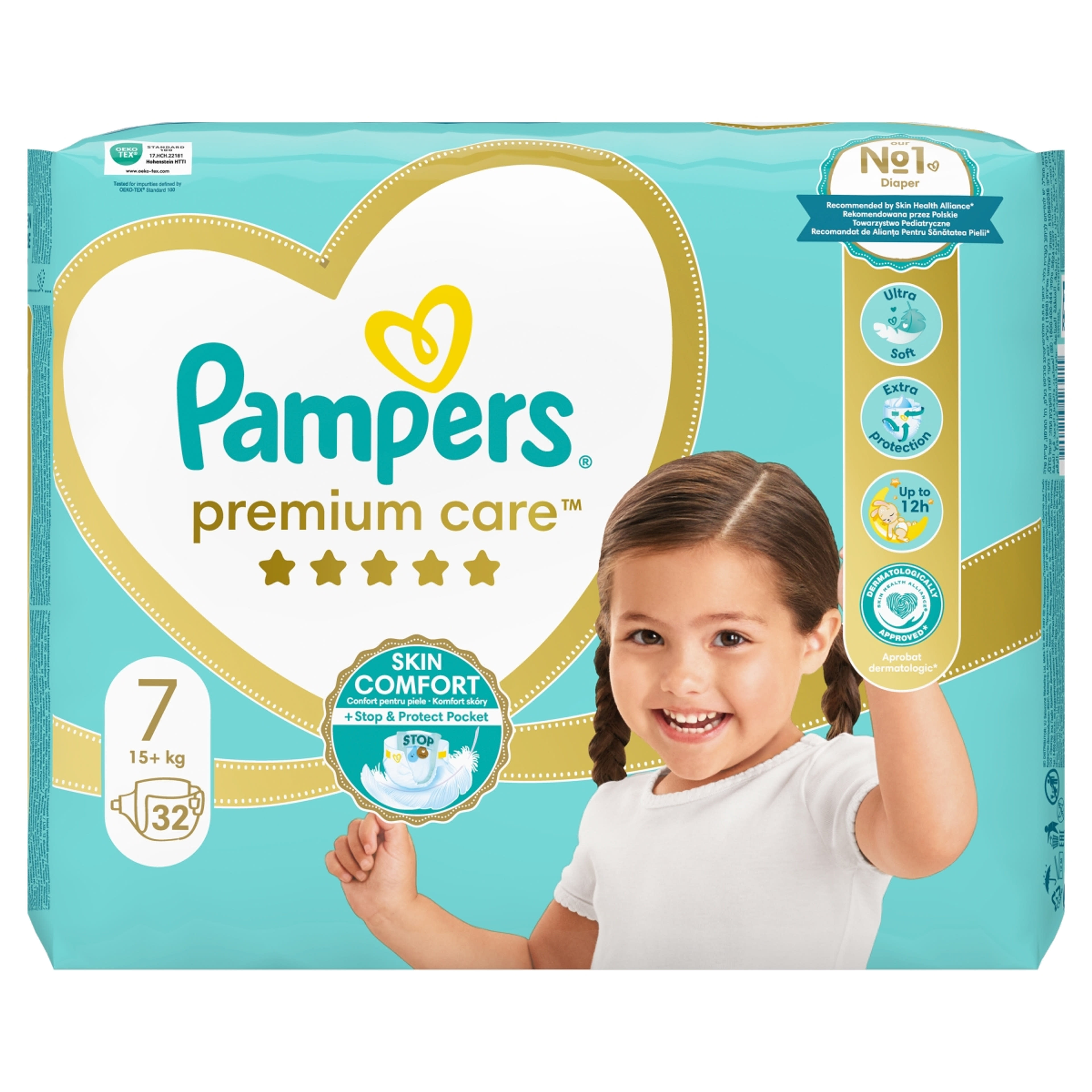 Pampers Premium Care pelenka 7-es méret 15kg+ - 32 db
