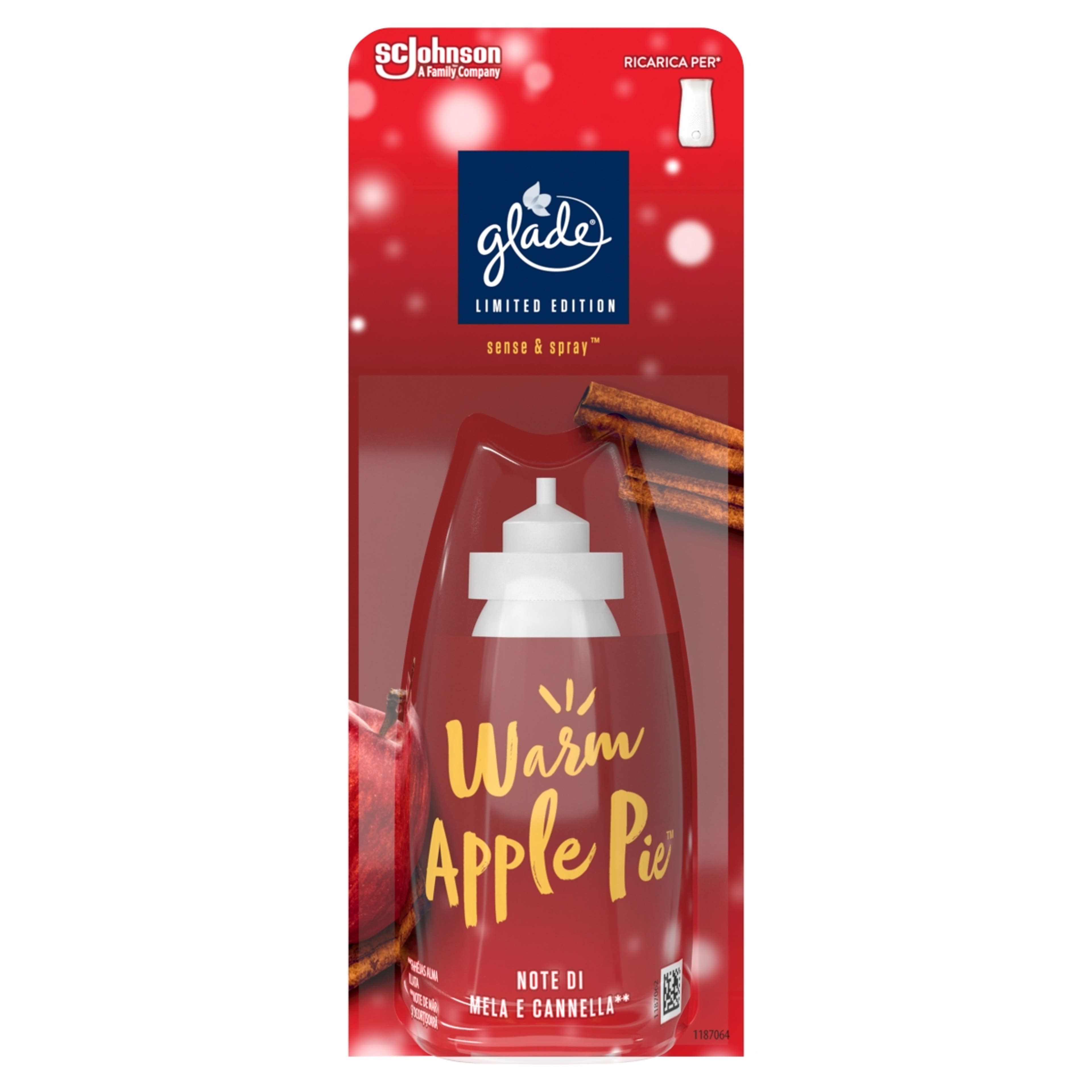 Glade Sense & Spray Warm Apple Pie automata légfrissítő utántöltő - 18 ml