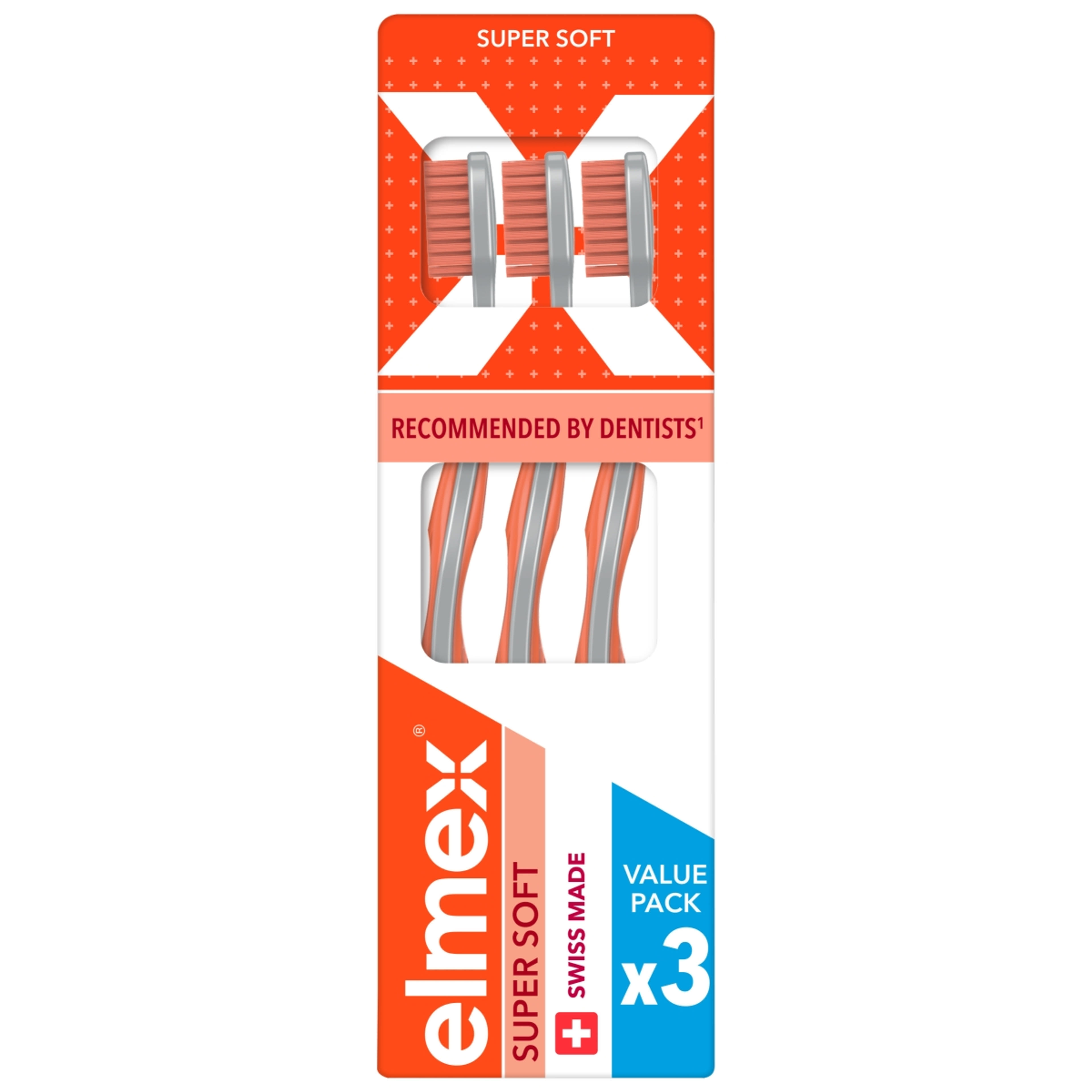 Elmex Super Soft szuper lágy fogkefe - 3 db