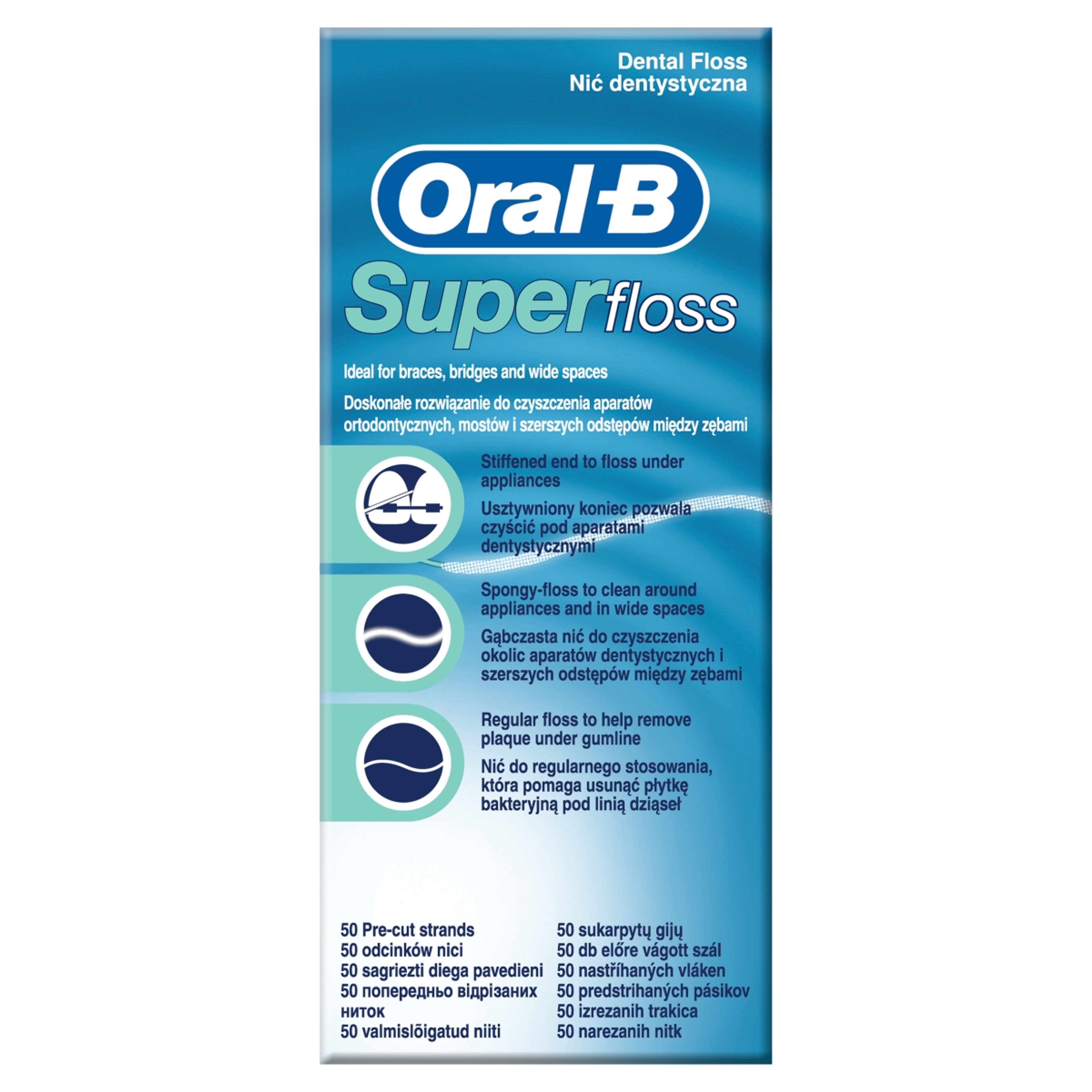 Oral-B fogselyem superfloss - 50 db-3
