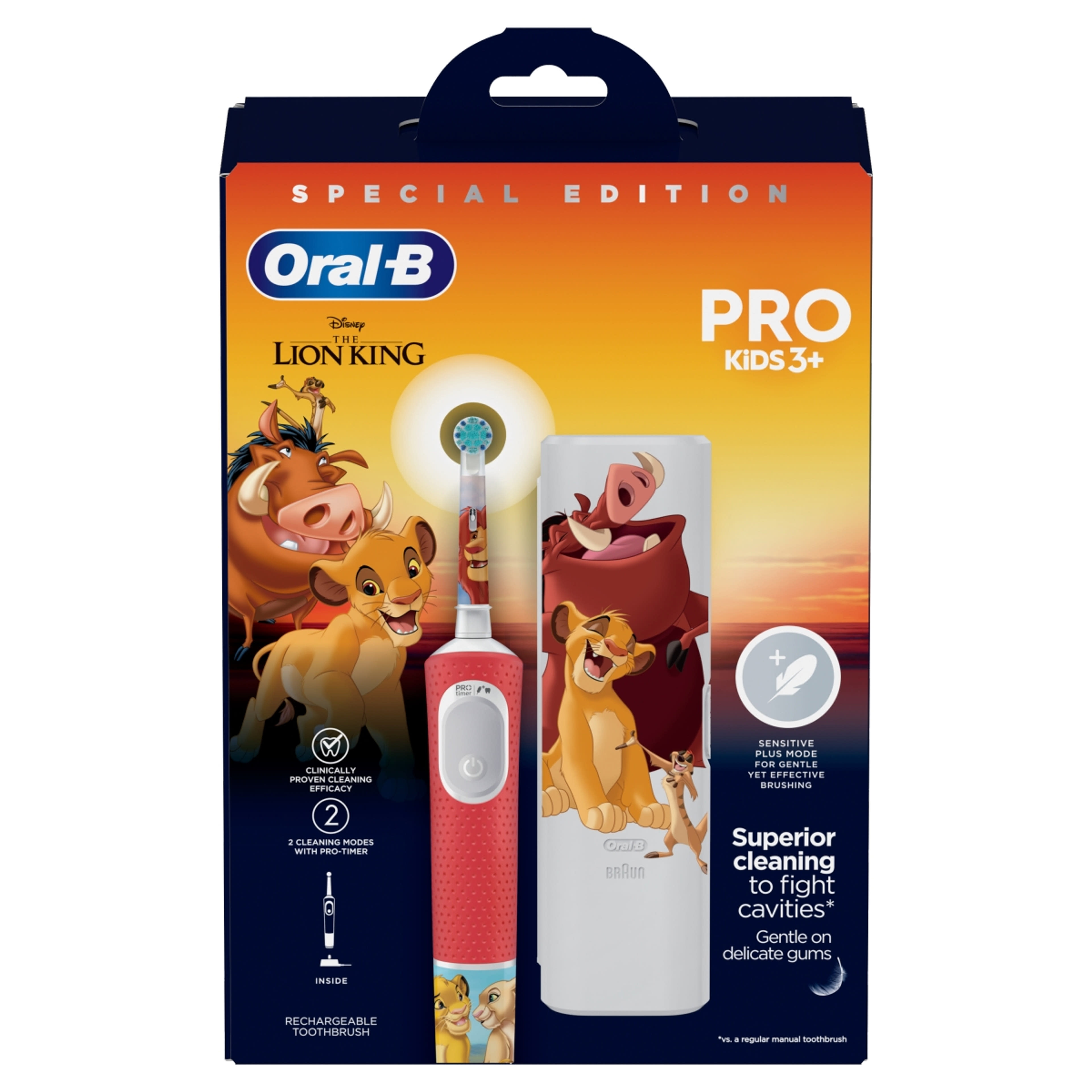 Oral-B Kids Lion King elektromos  fogkefe + utitok - 1 db-3