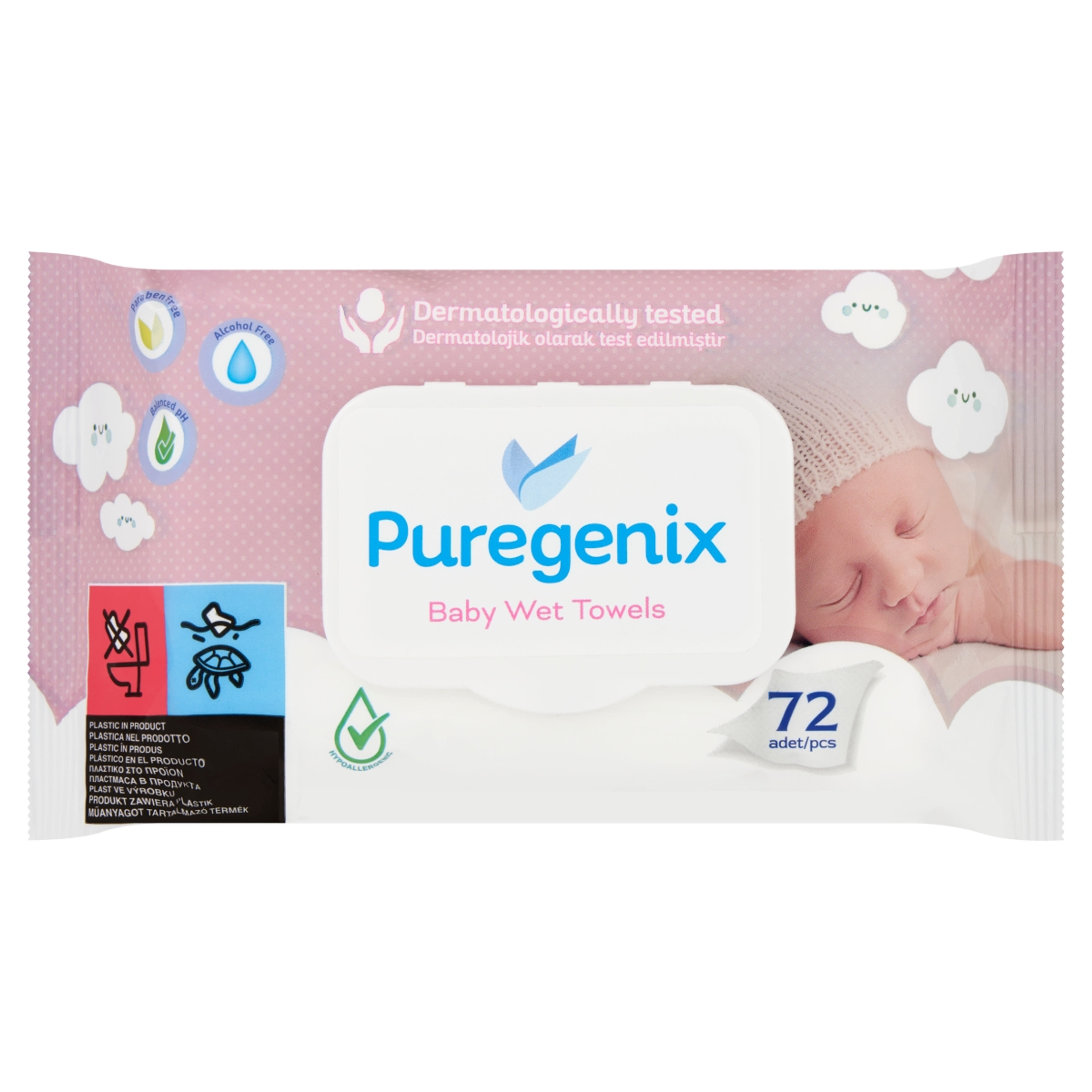 Puregenix nedveskendő - 72 db