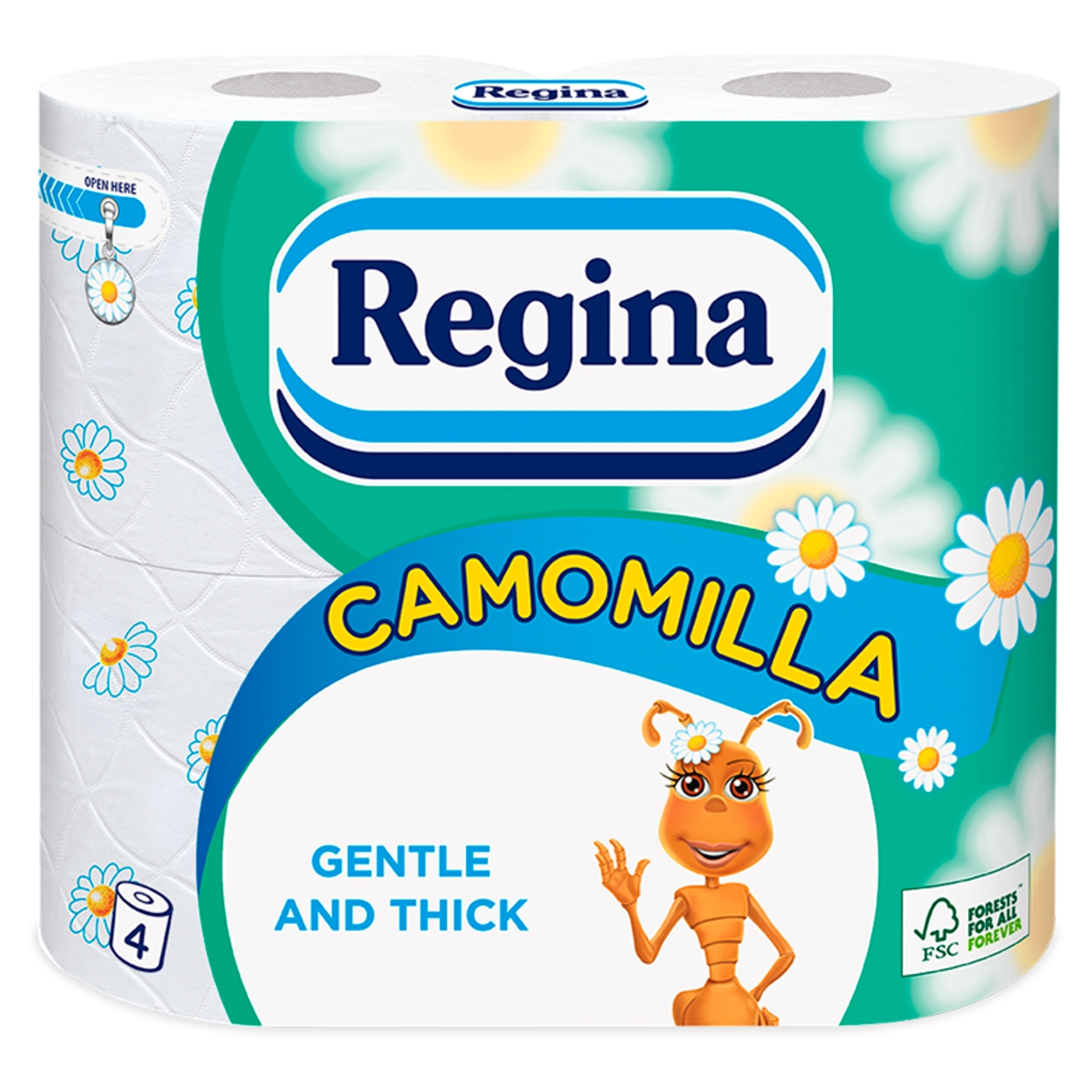 Regina Camomilla 3 rétegű toalettpapír - 4 db
