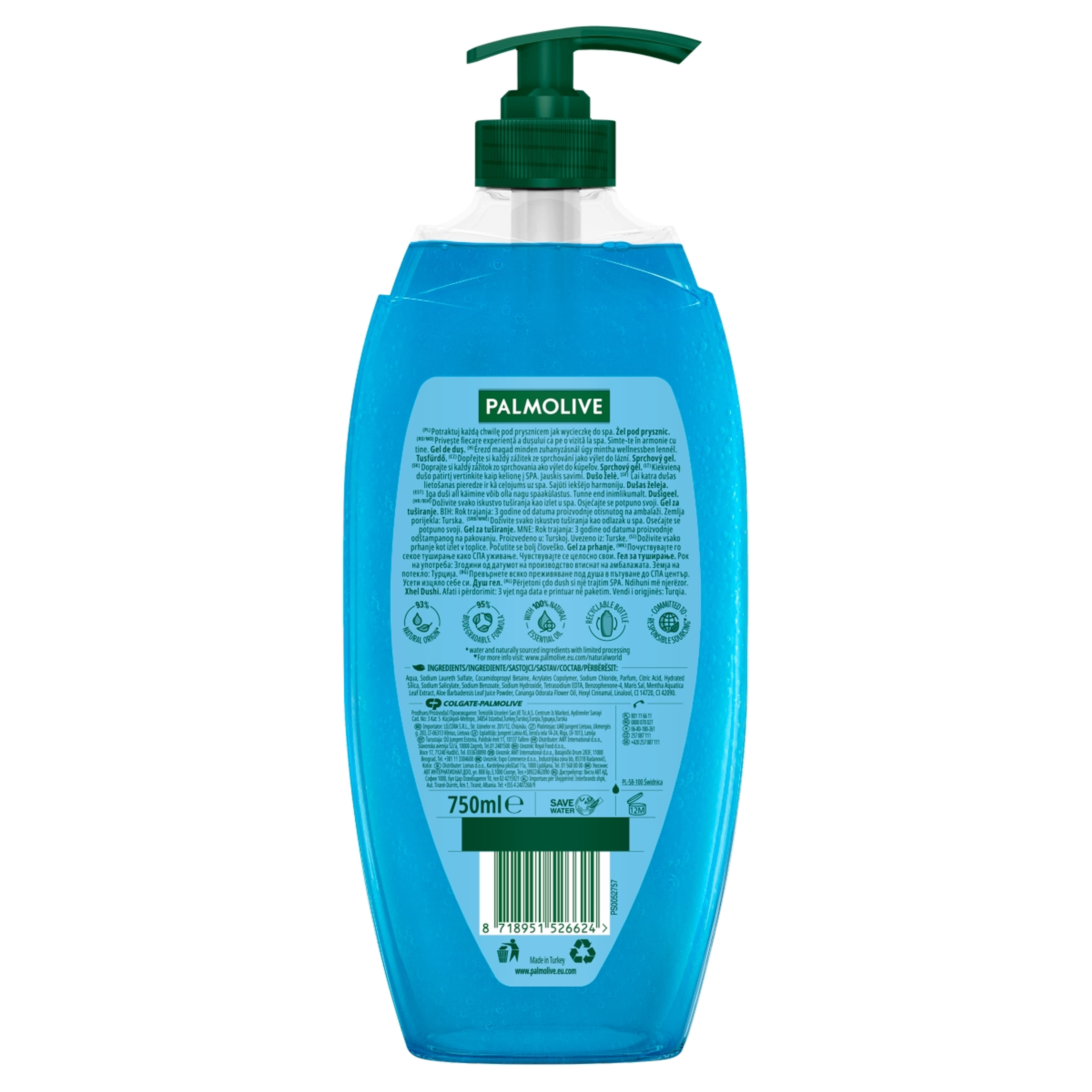 Palmolive Thermal Spa Mineral Massage pumpás tusfürdő - 750 ml-2
