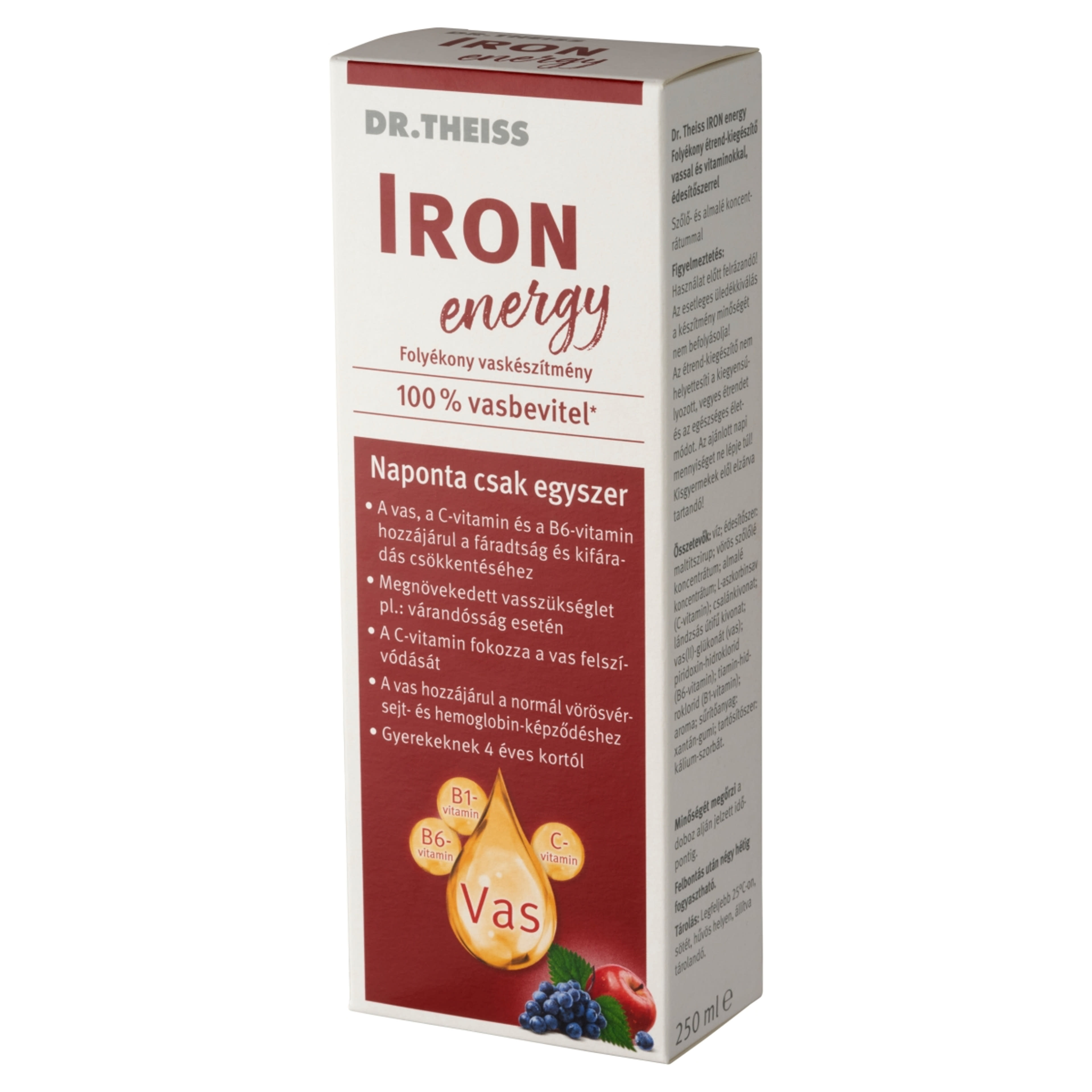 Dr.Theiss Iron Energy folyékony étrend-kiegészítő - 250 ml-3