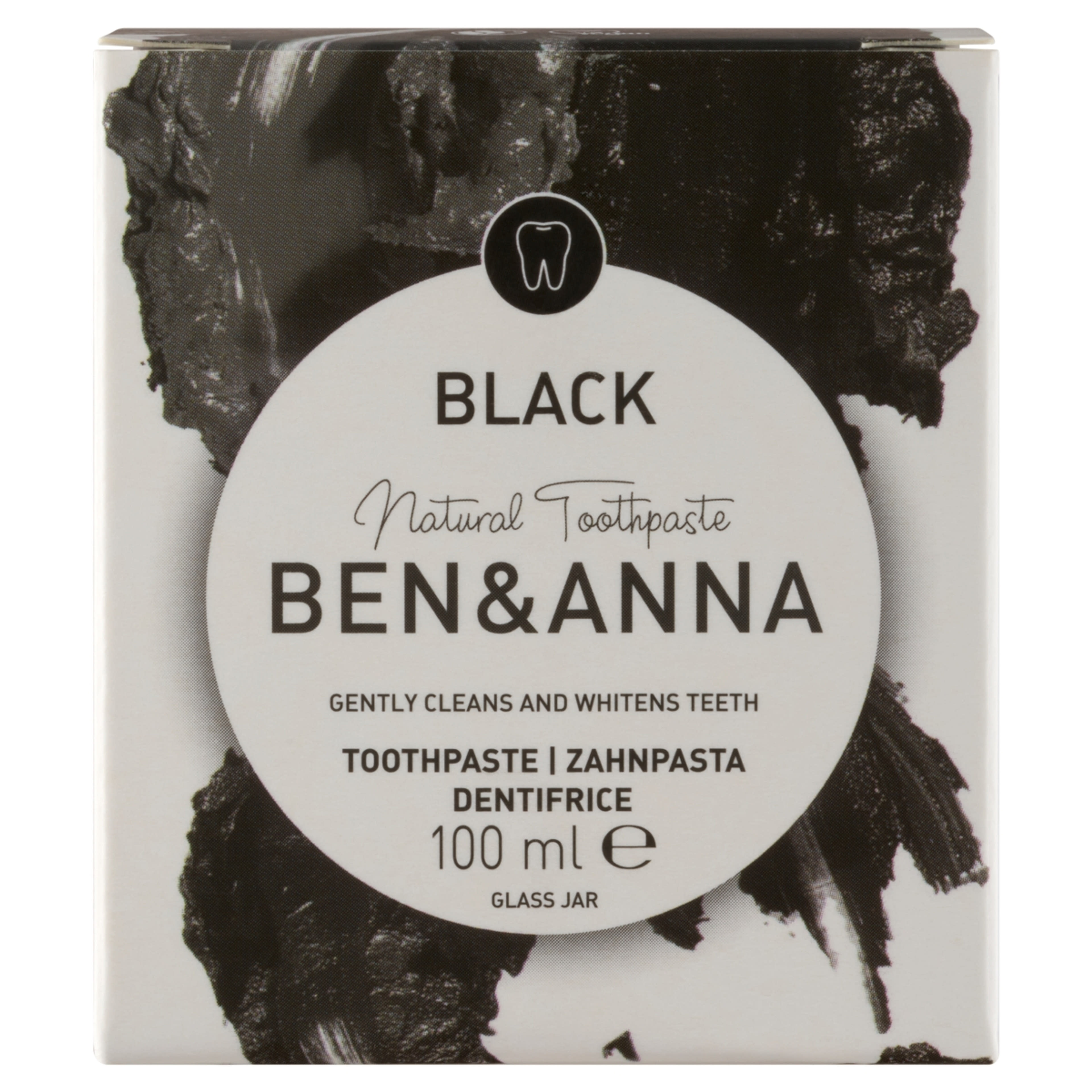 Ben&Anna tégelyes fehérítő fogkrém aktív szénnel - 100 ml