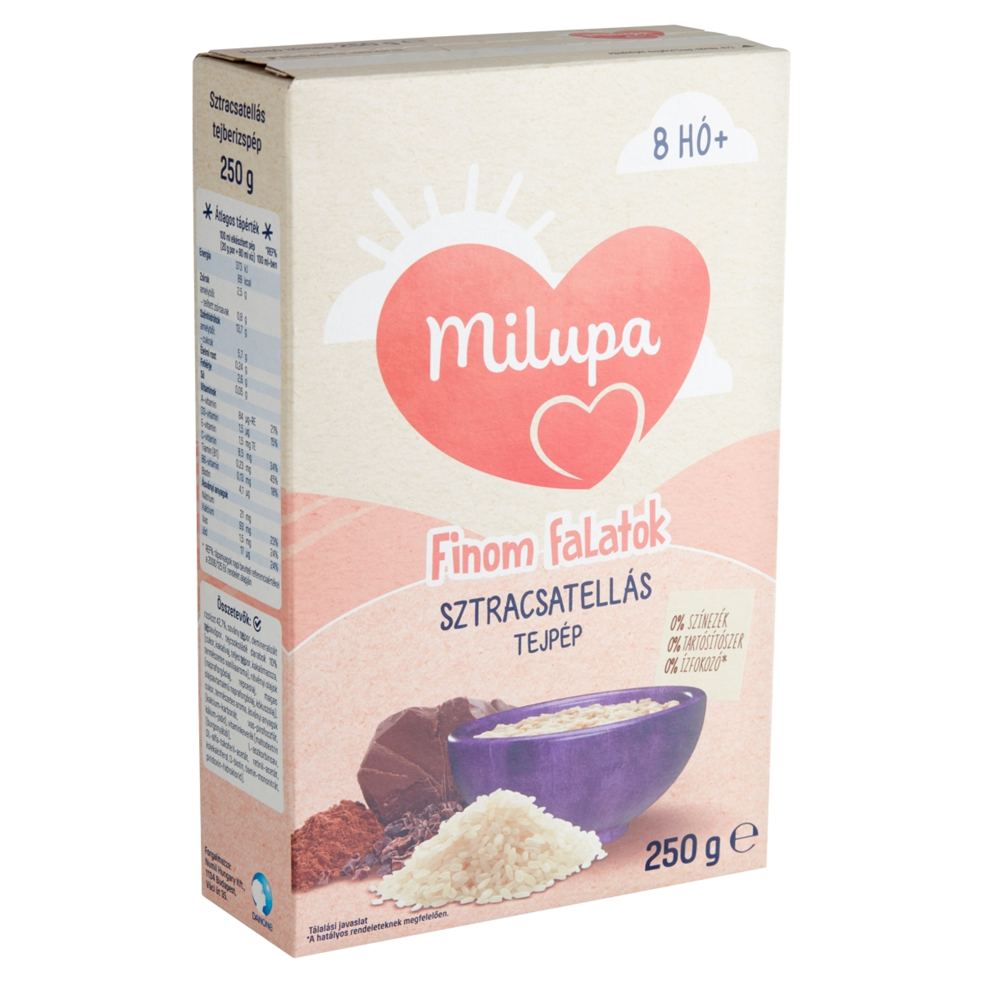 Milupa Tejberizspép Stracciatella 8 Hónapos Kortól - 250 g-2