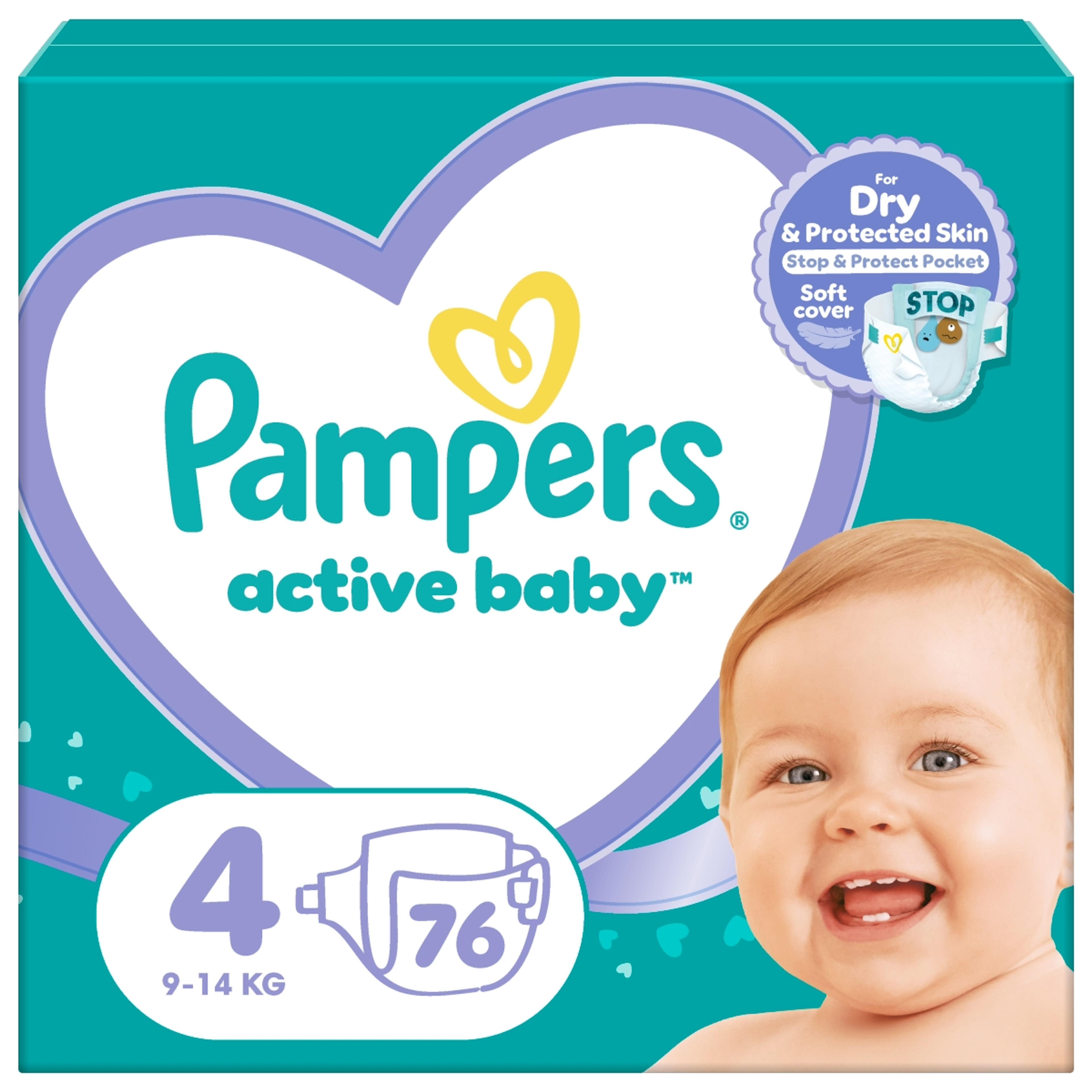 Pampers Active Baby Giant Pack Pelenka 4 - 76 db-9