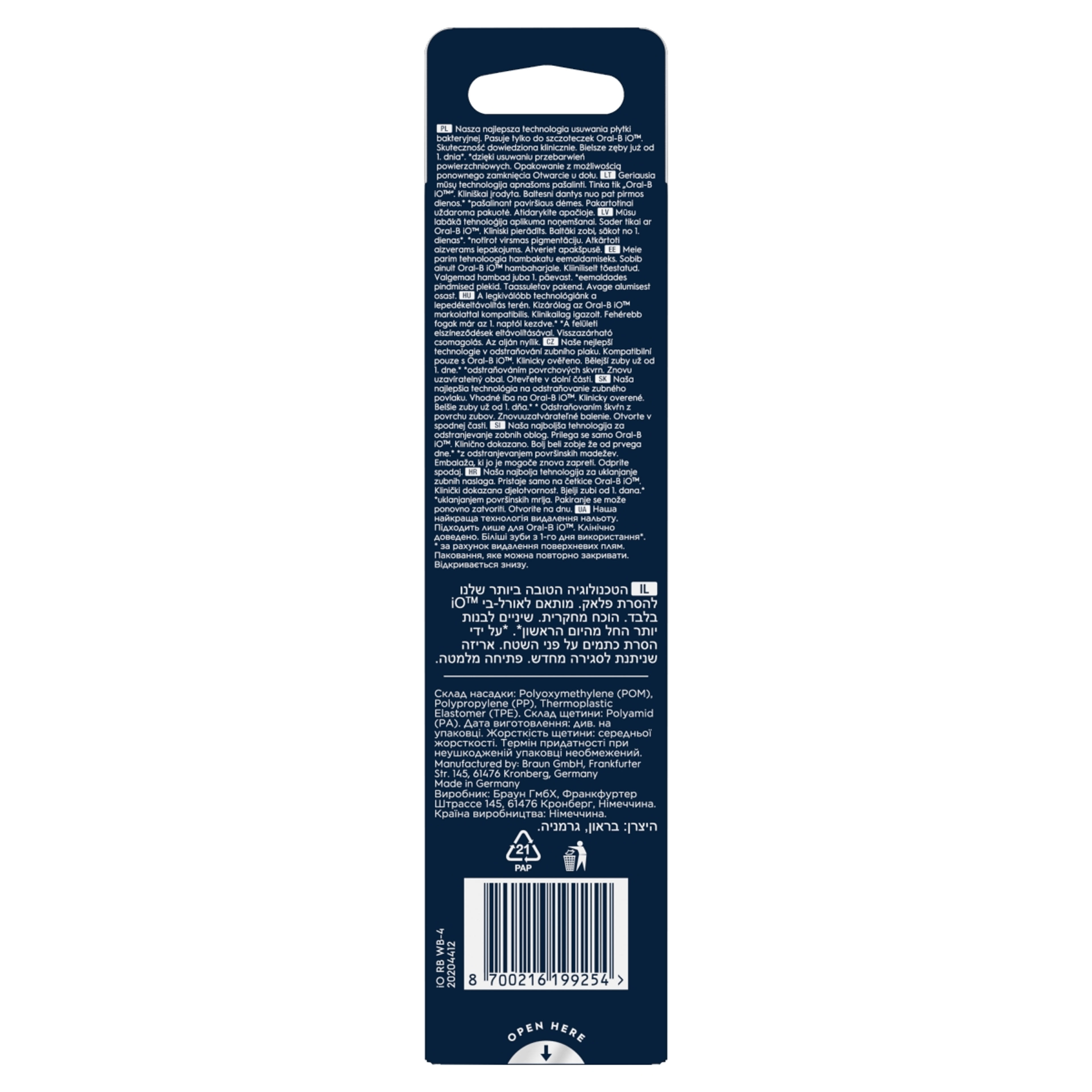 Oral-B iO Radiant White fogkefefej - 4 db-3