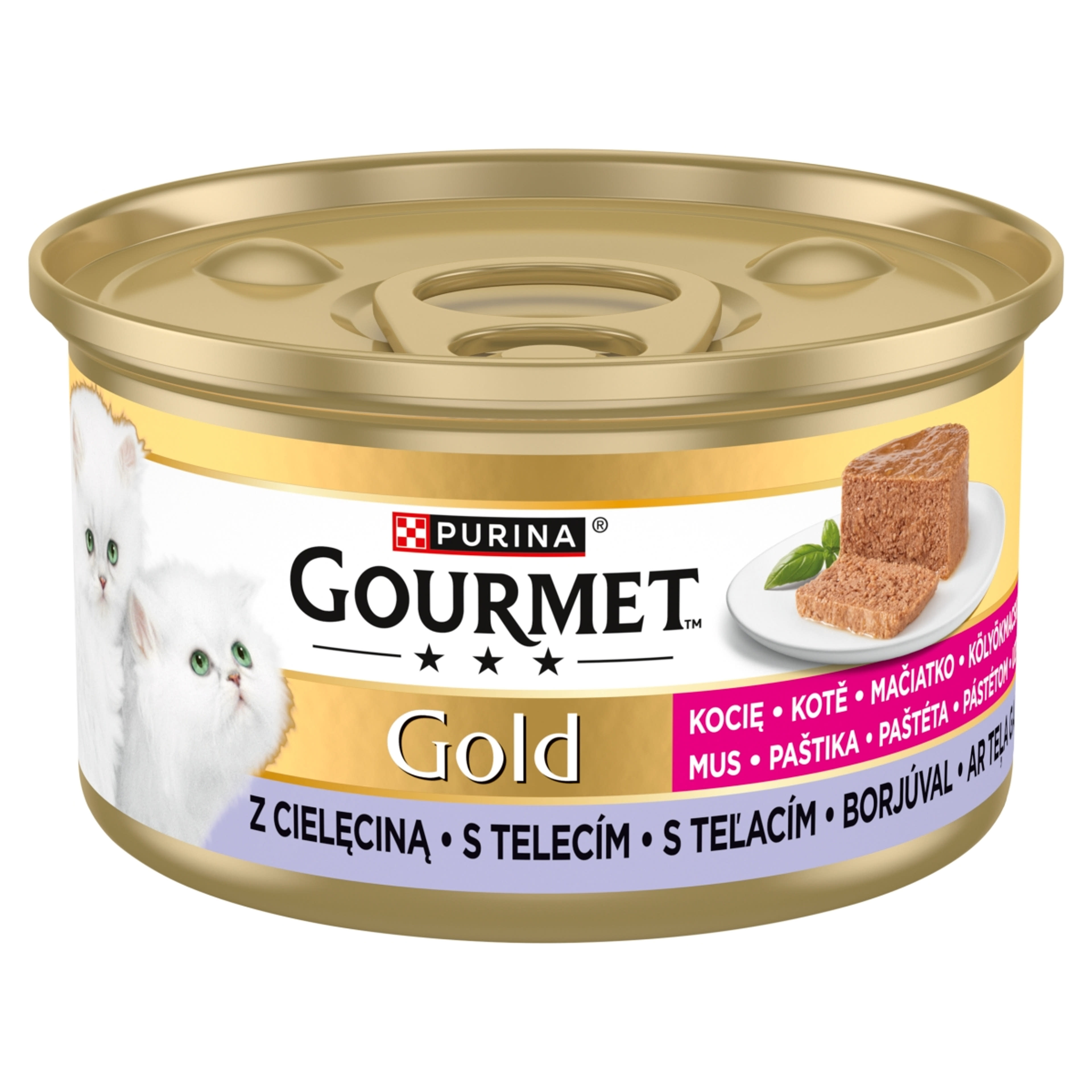 Purina Gourmet Gold Kitten pástétom borjúval nedves macskaeledel - 85 g-2