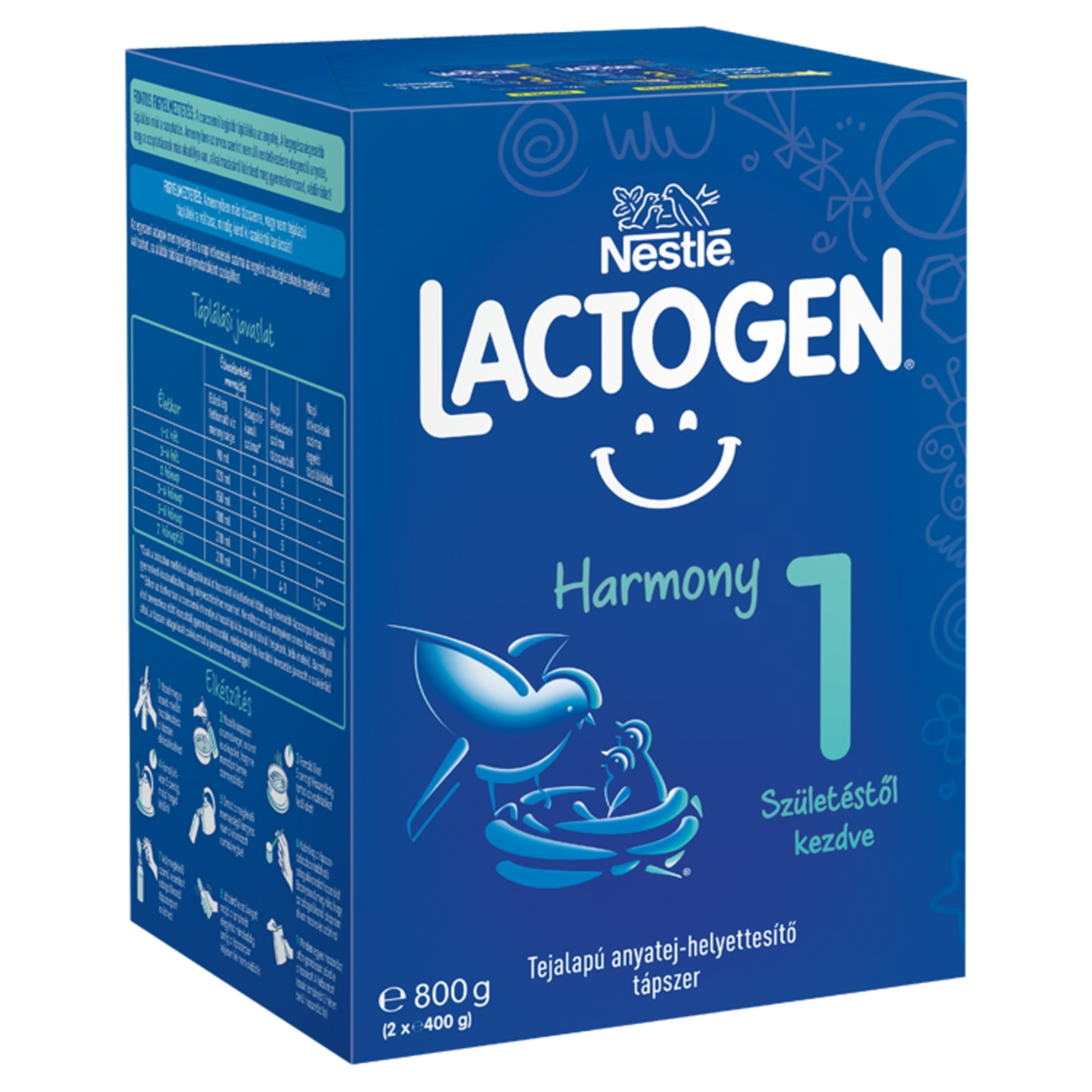 Lactogen Harmony 1 tejalapú anyatej-helyettesítő tápszer születéstől kezdve - 800 g-2