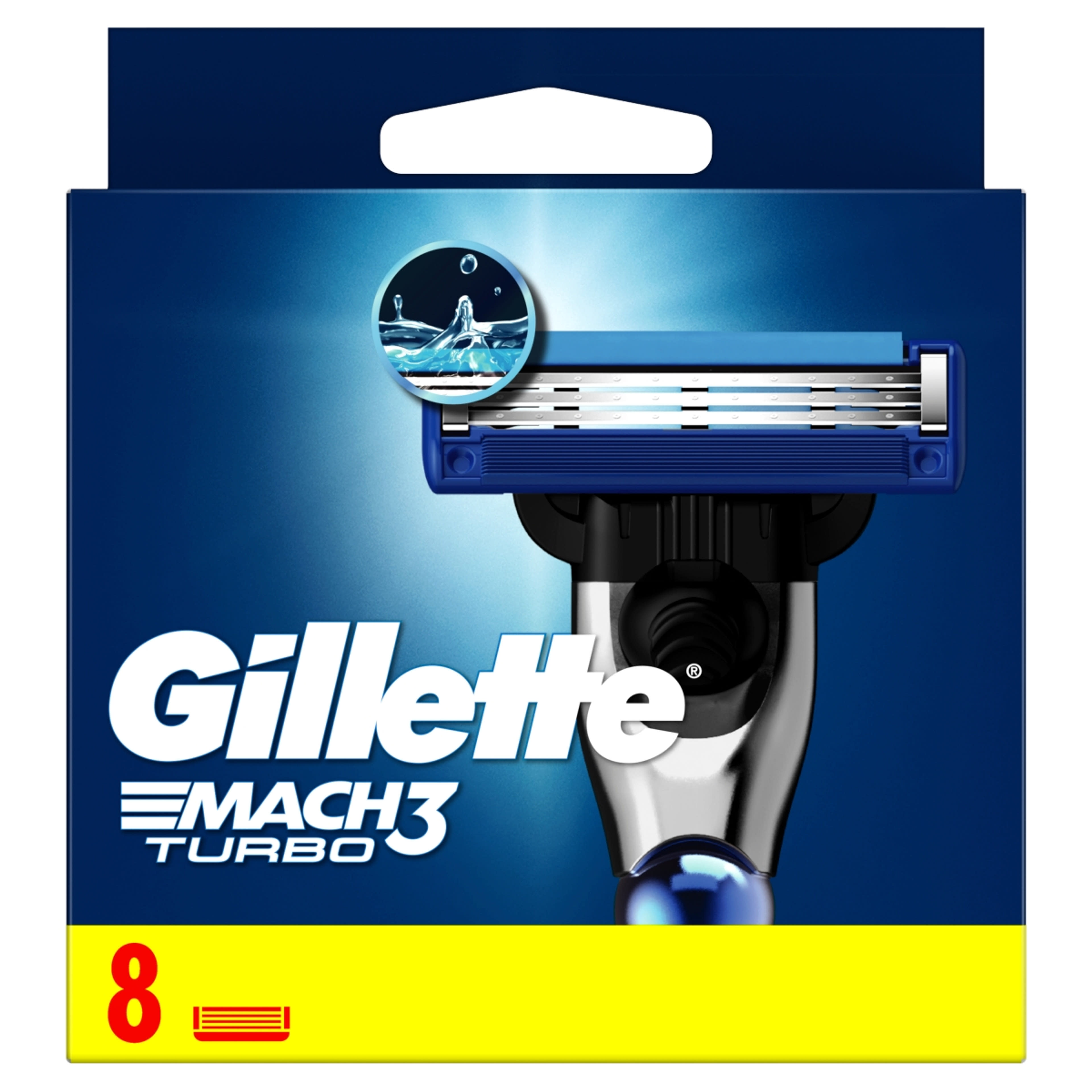 Gillette Mach 3 Turbo borotva betét - 8 db
