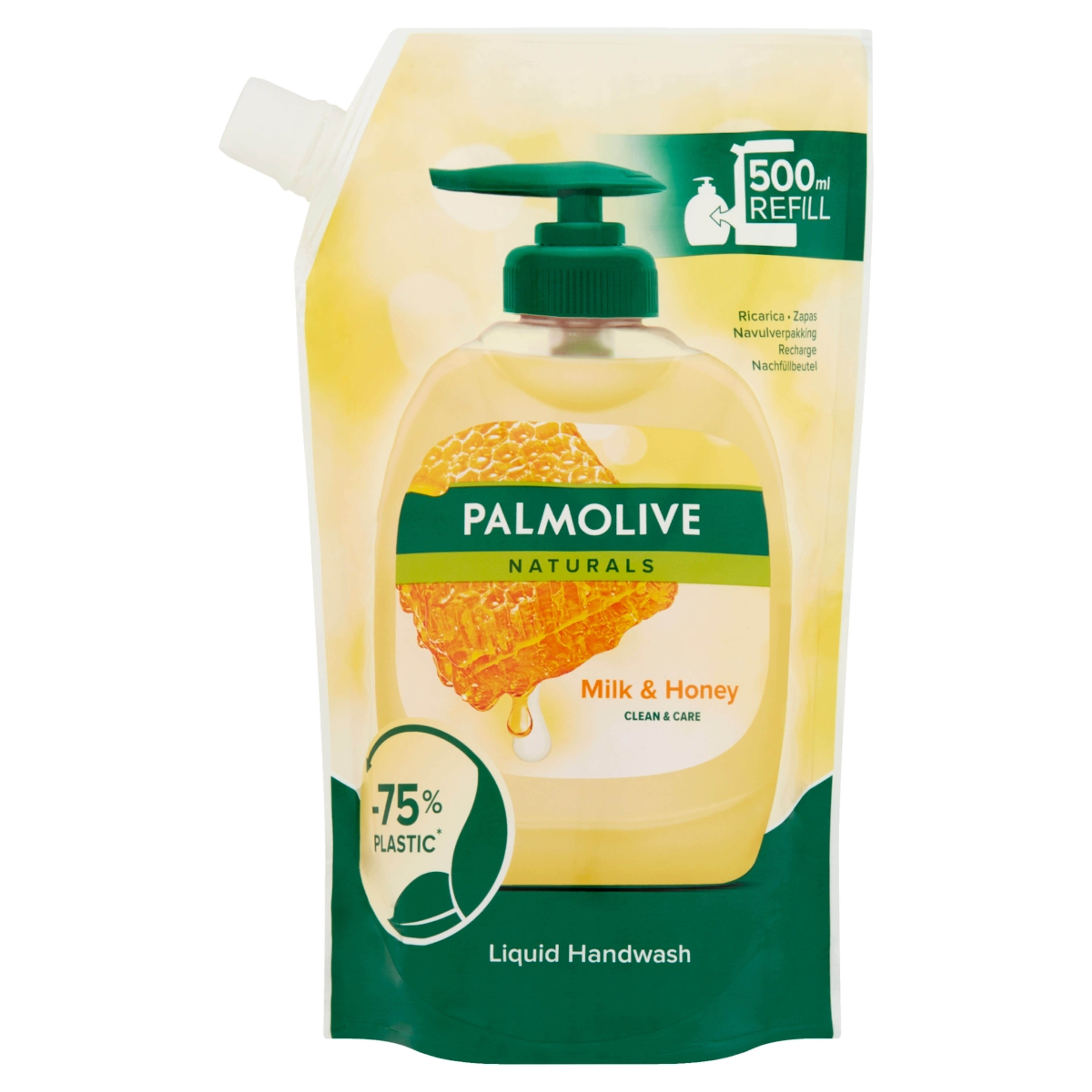 Palmolive Naturals Milk & Honey folyékony szappan utántöltő - 500 ml-1