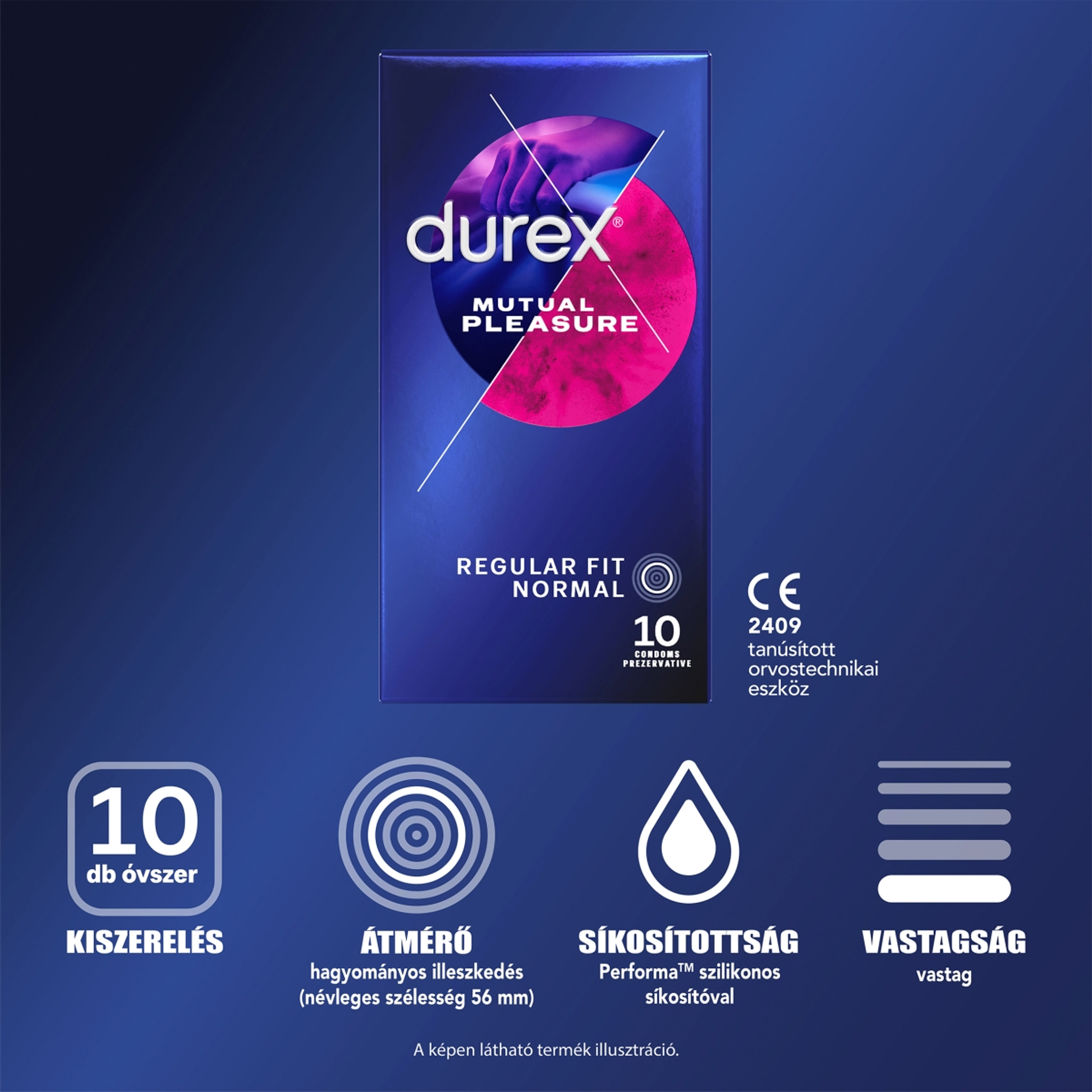 Durex Mutual Pleasure óvszer - 10 db-4