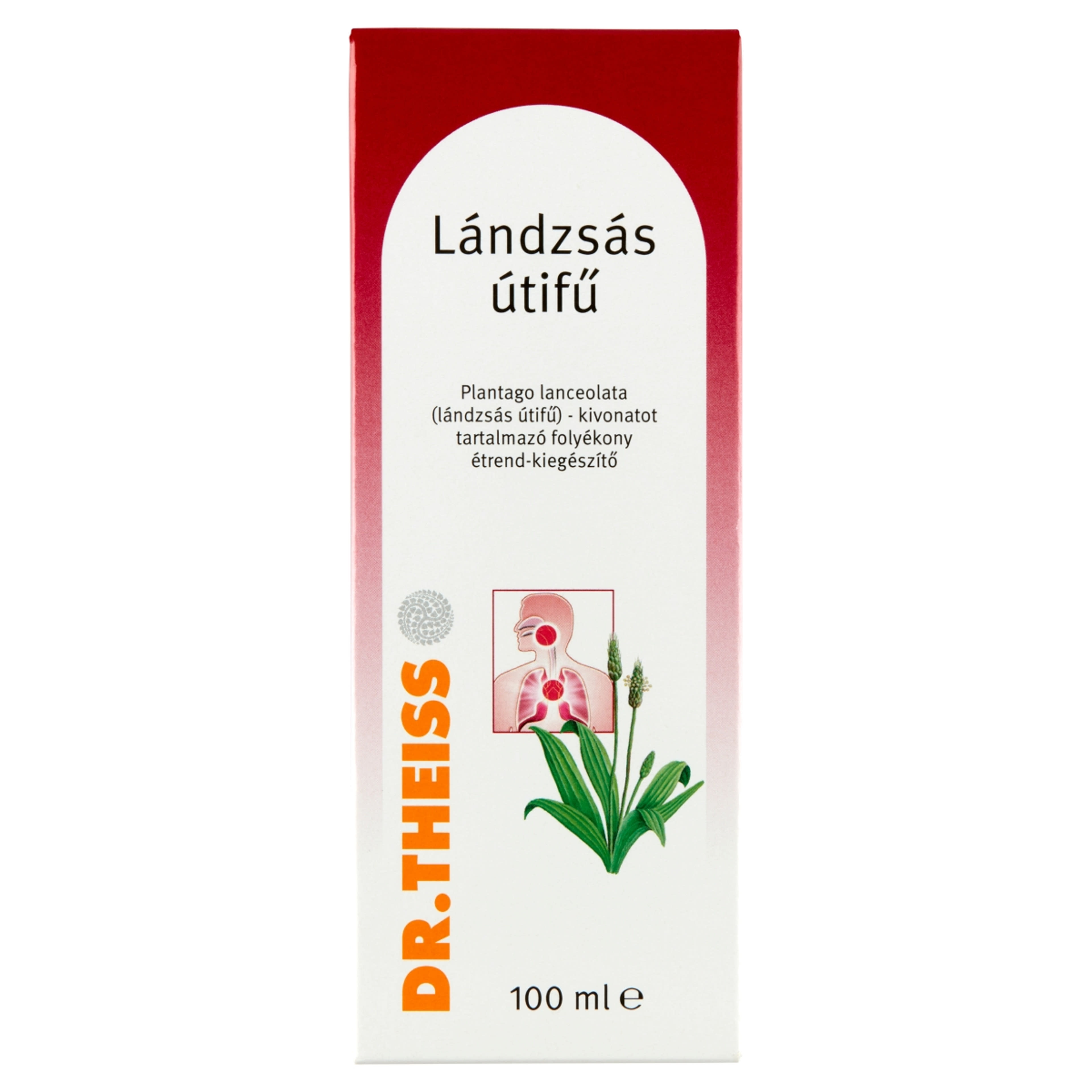 Dr.Theiss Lándzsás Útifű Folyékony Étrendkiegészítő - 100 ml