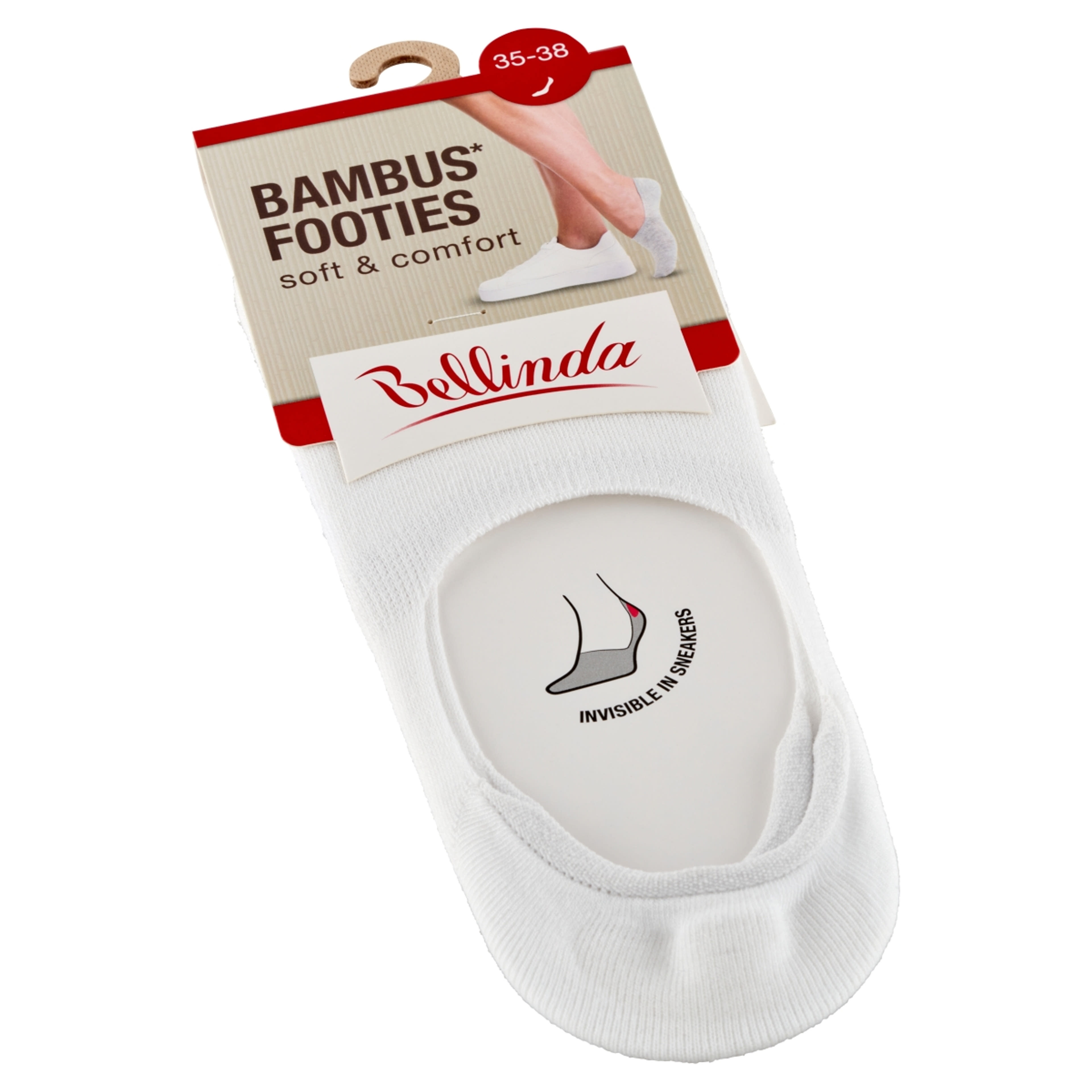 Bellinda Bambus titokzokni /fehér 35-38 - 1 db-2