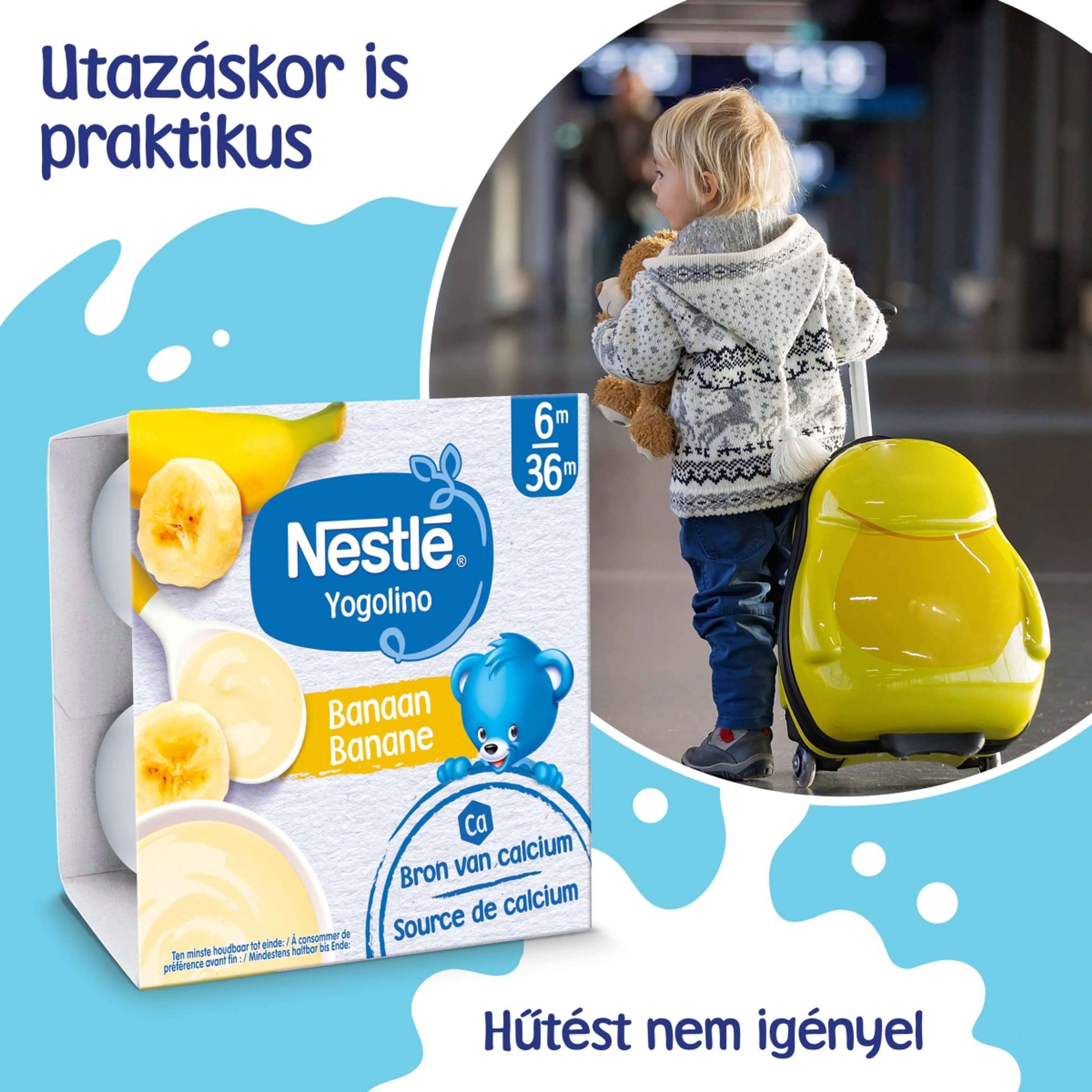 Nestle Yogolino 6 hónapos kortól  banános 4*100g - 400 g-4