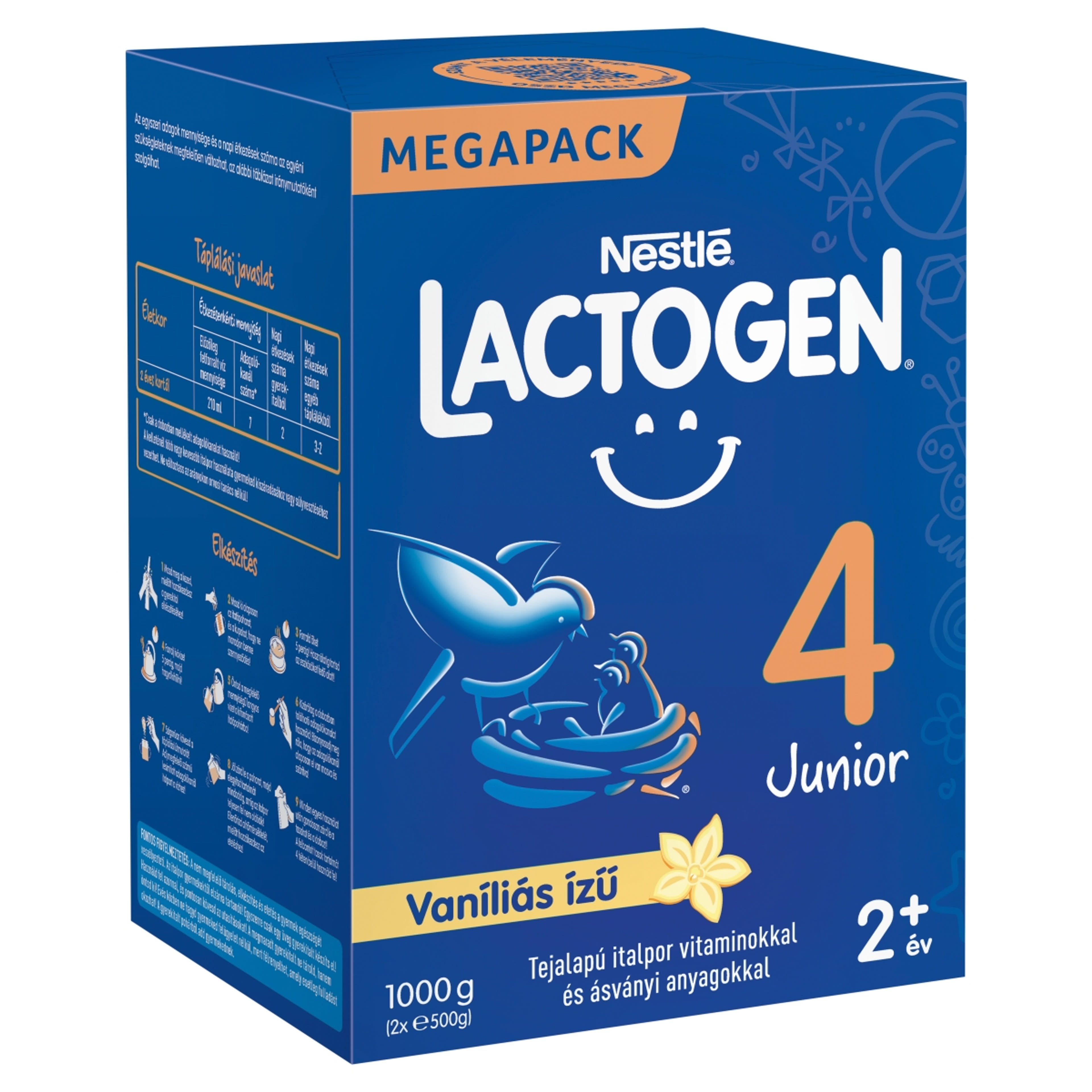 Lactogen 4 Junior vaníliás ízű tejalapú italpor 2 éves kortól 2x500 g - 1000 g-3