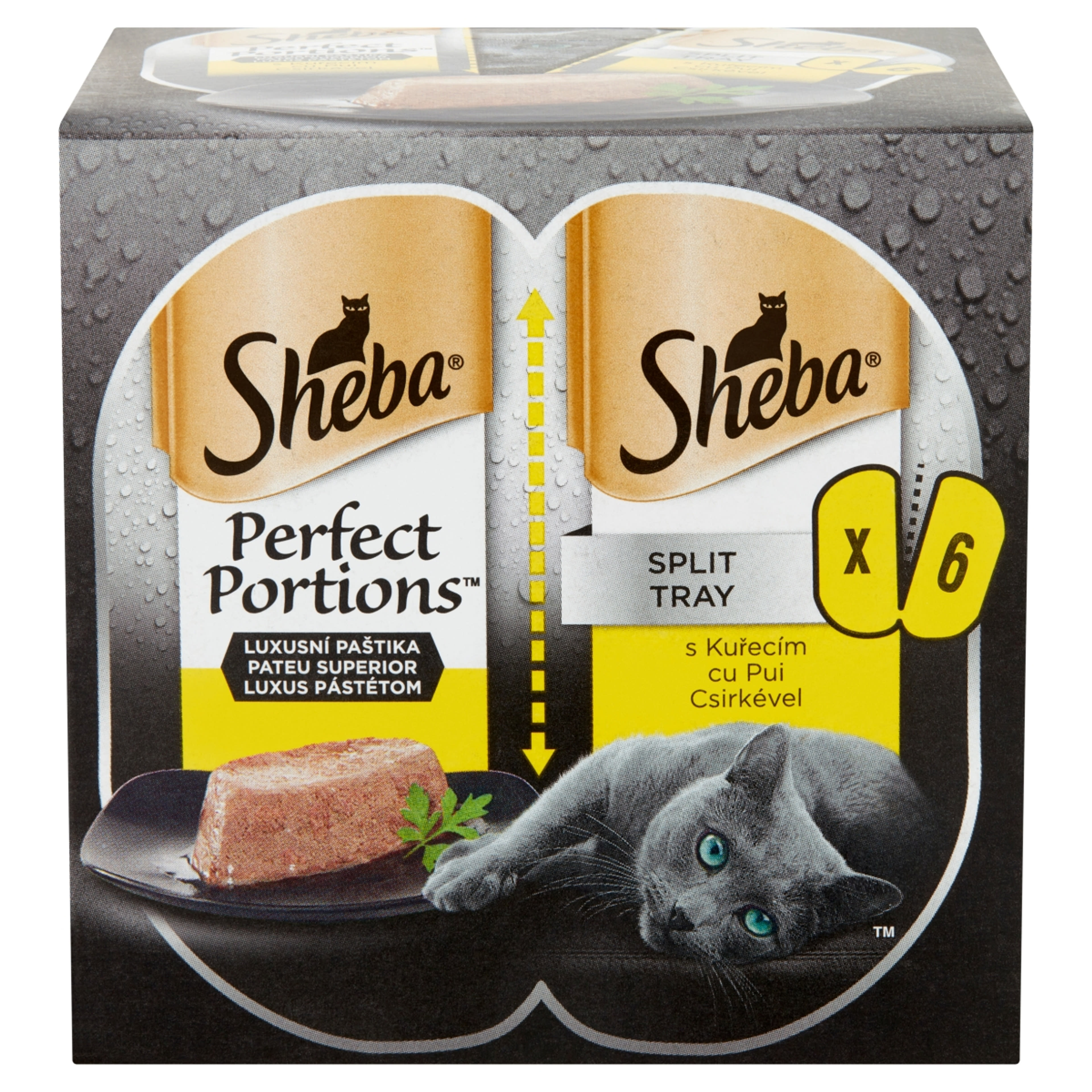 Sheba alutál macskáknak, perfect portions csirke 3*75 g - 225 g-2
