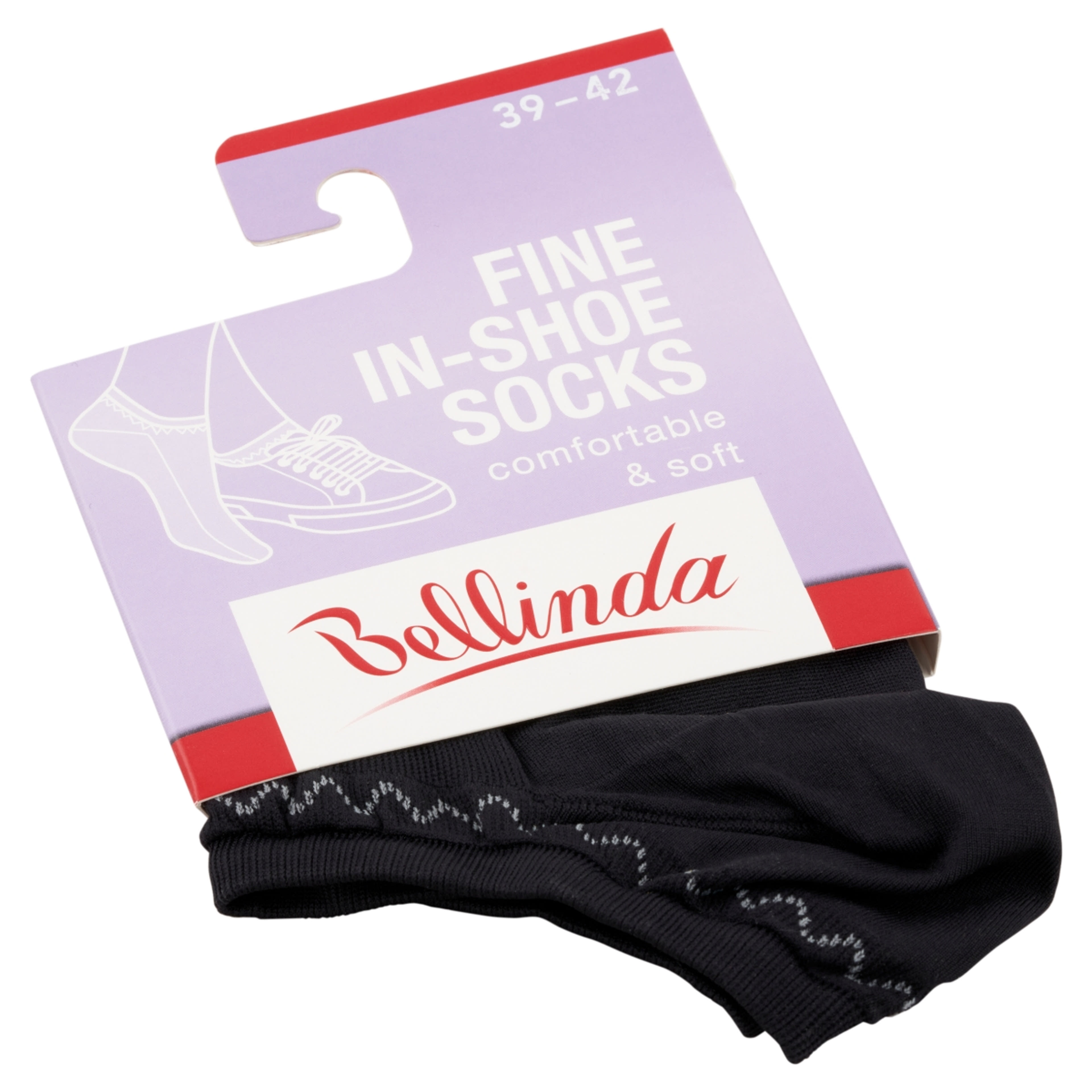 Bellinda Fine In-Shoe Fekete 39-42 Női Zokni - 1 pár-2