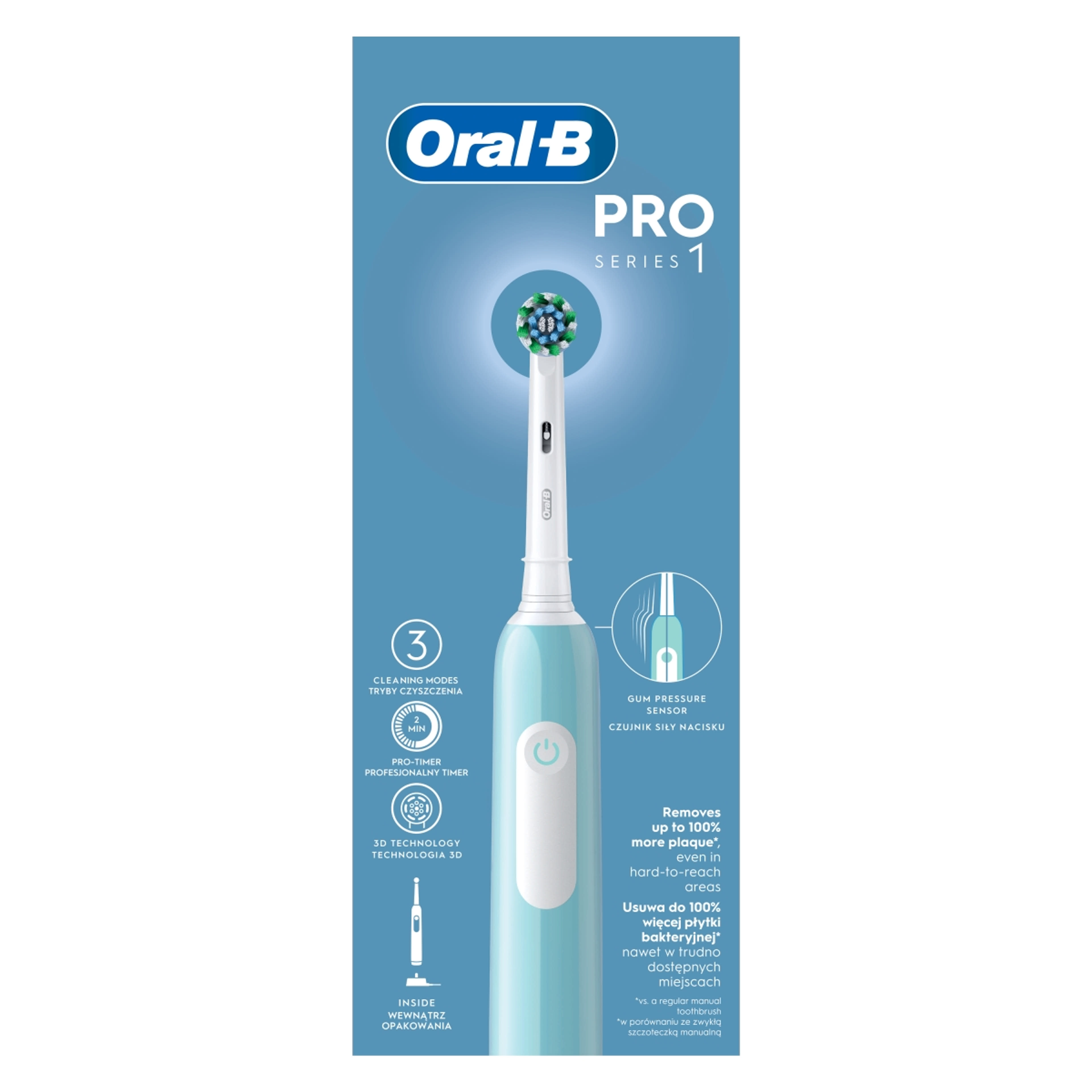Oral-B Pro Series 1 elektromos fogkefe, kék - 1 db