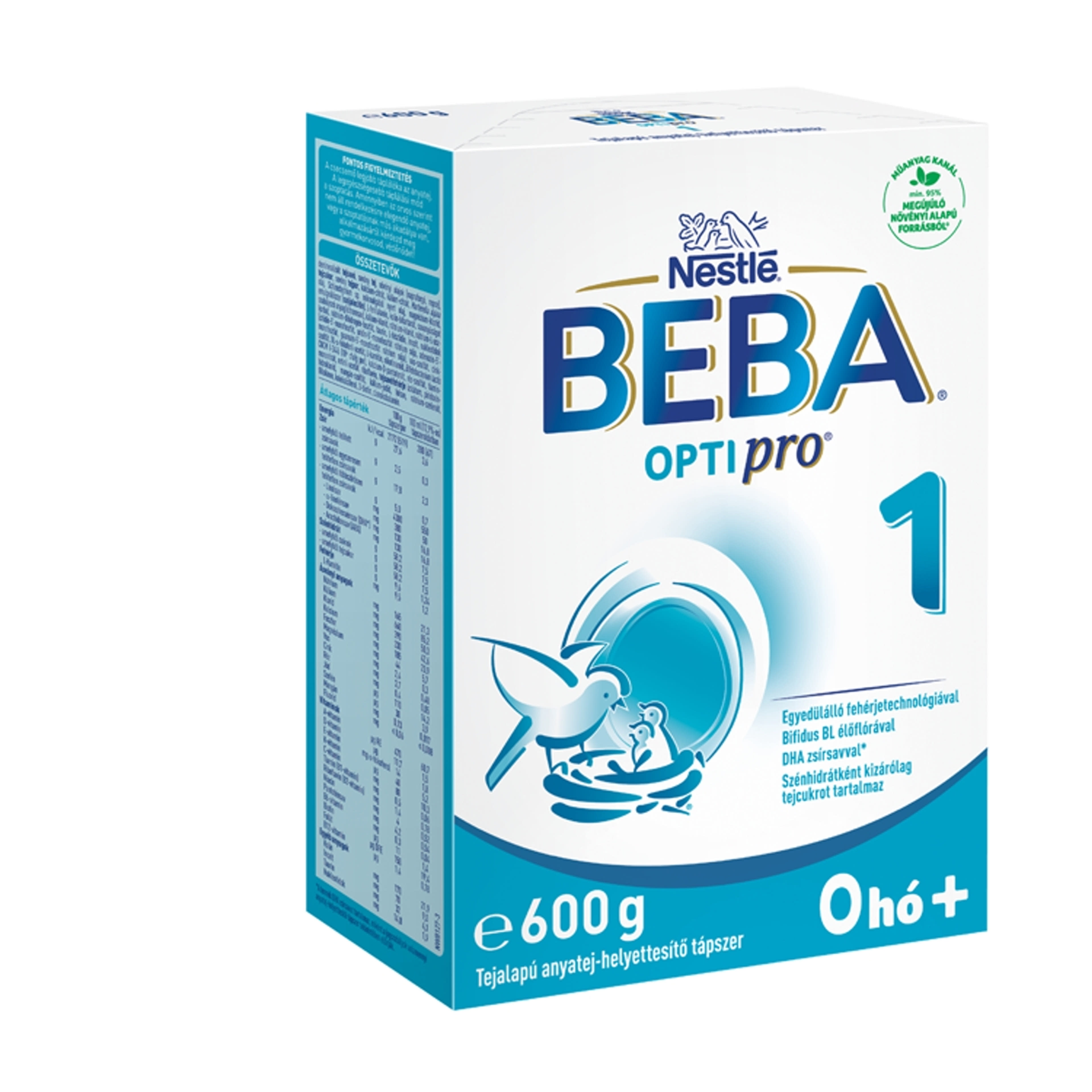 Beba Optipro1 tejalapú anyatej-helyettesítő tápszer 0 hónapos kortól - 600 g-3