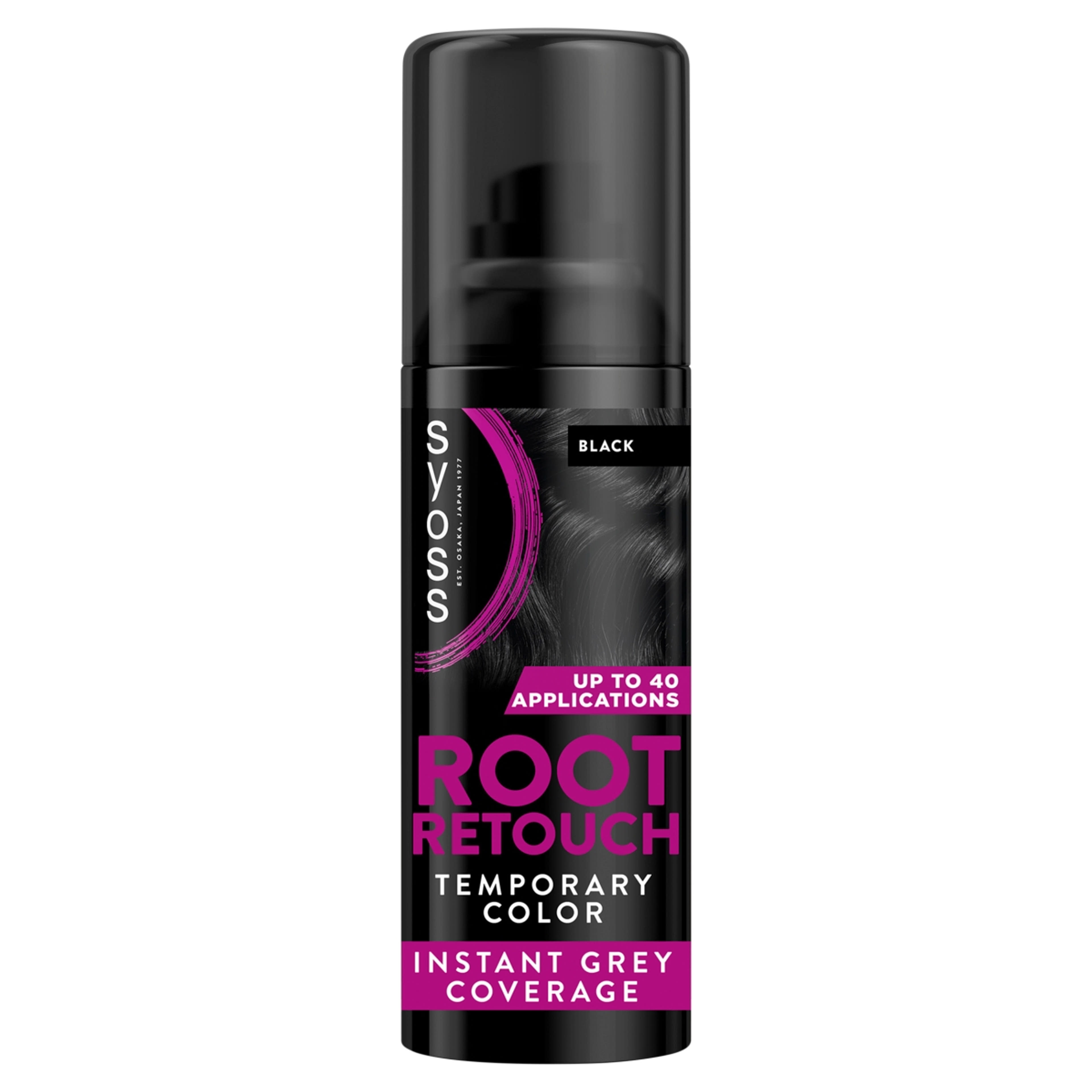 Syoss Root Retoucher Lenövést Elfedo hajszínezo spray fekete - 120 ml