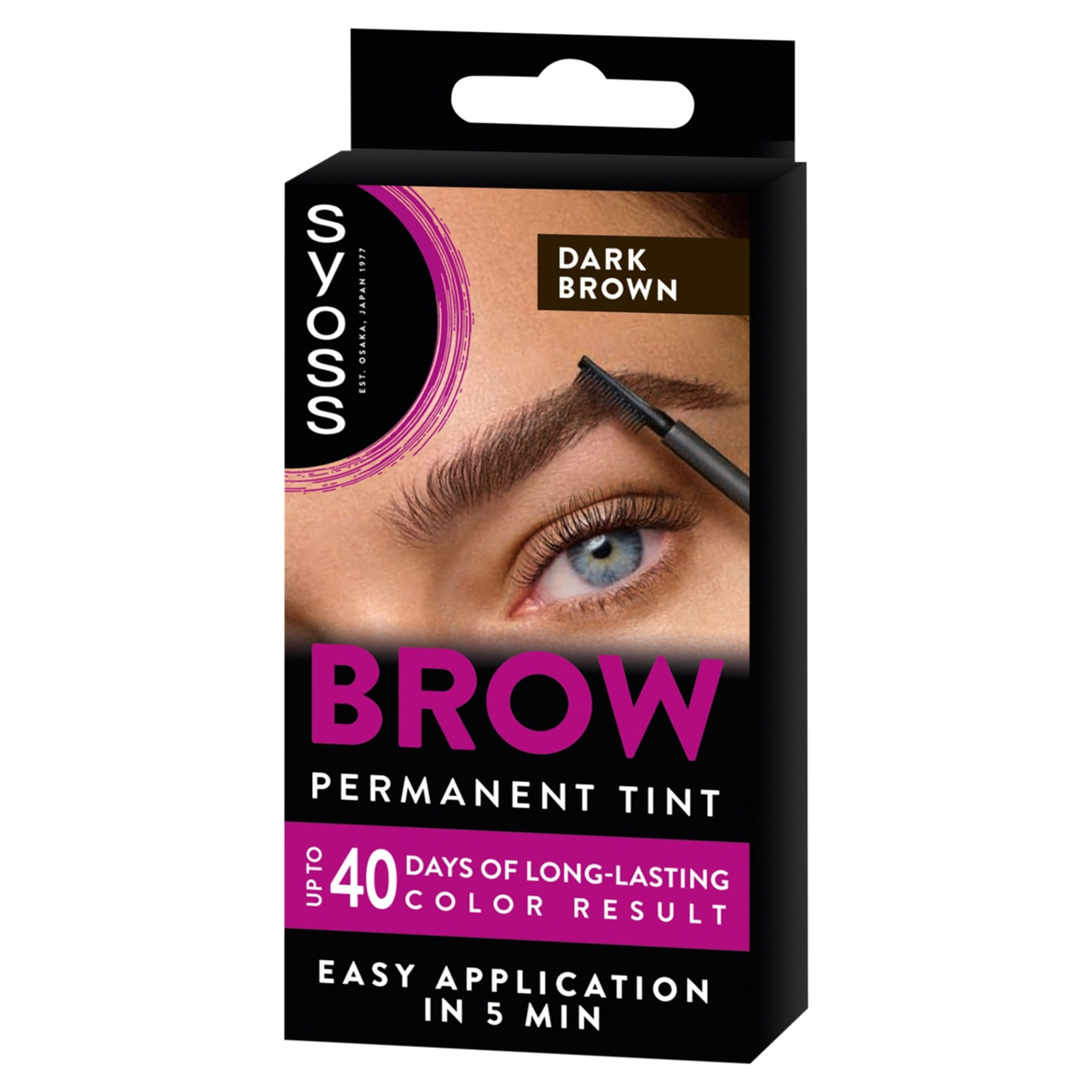Syoss brow tint sötétbarna szemöldökfesték - 1 db