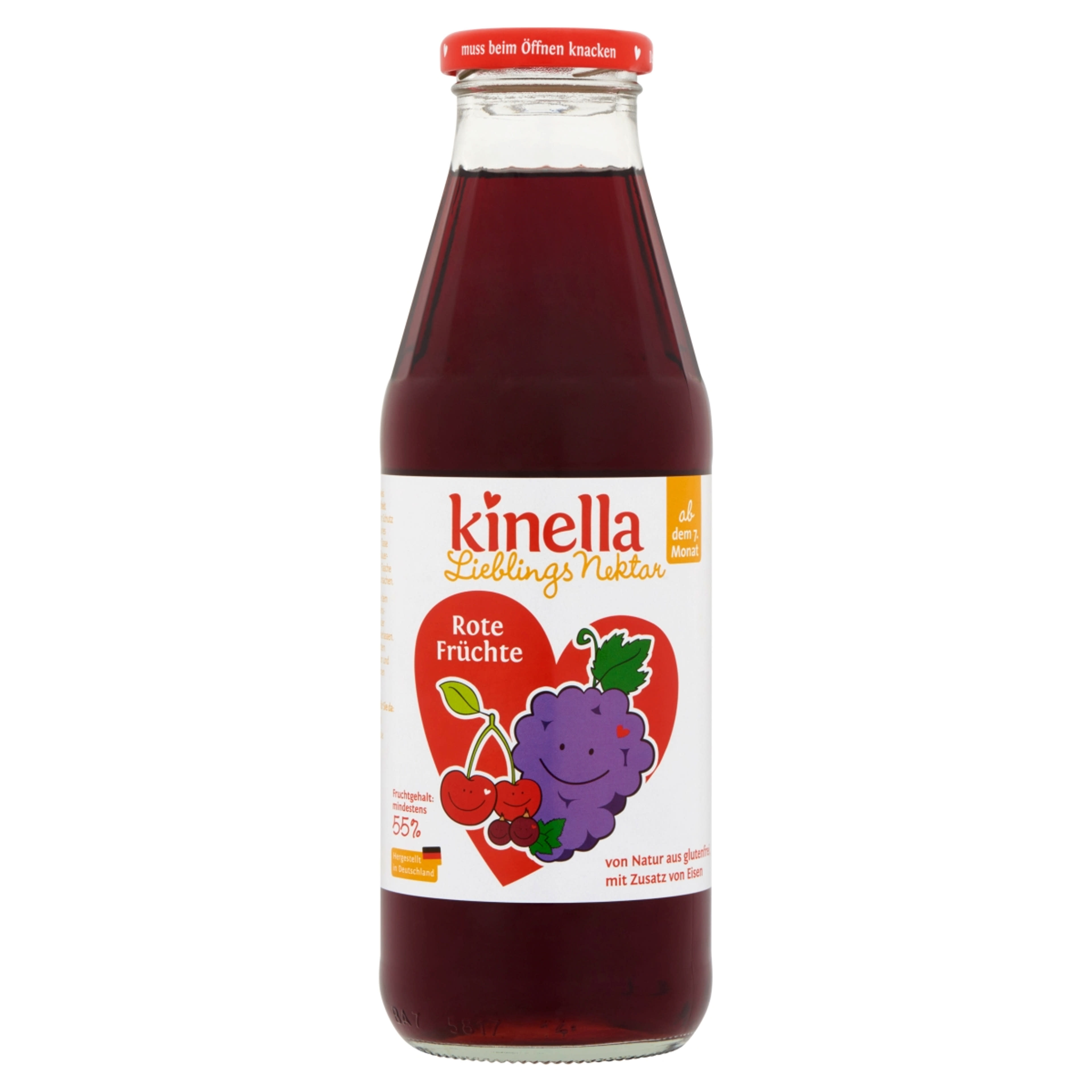 Kinella Gyümölcsital Pirosgyümölcs Nektár Vassal - 500 ml