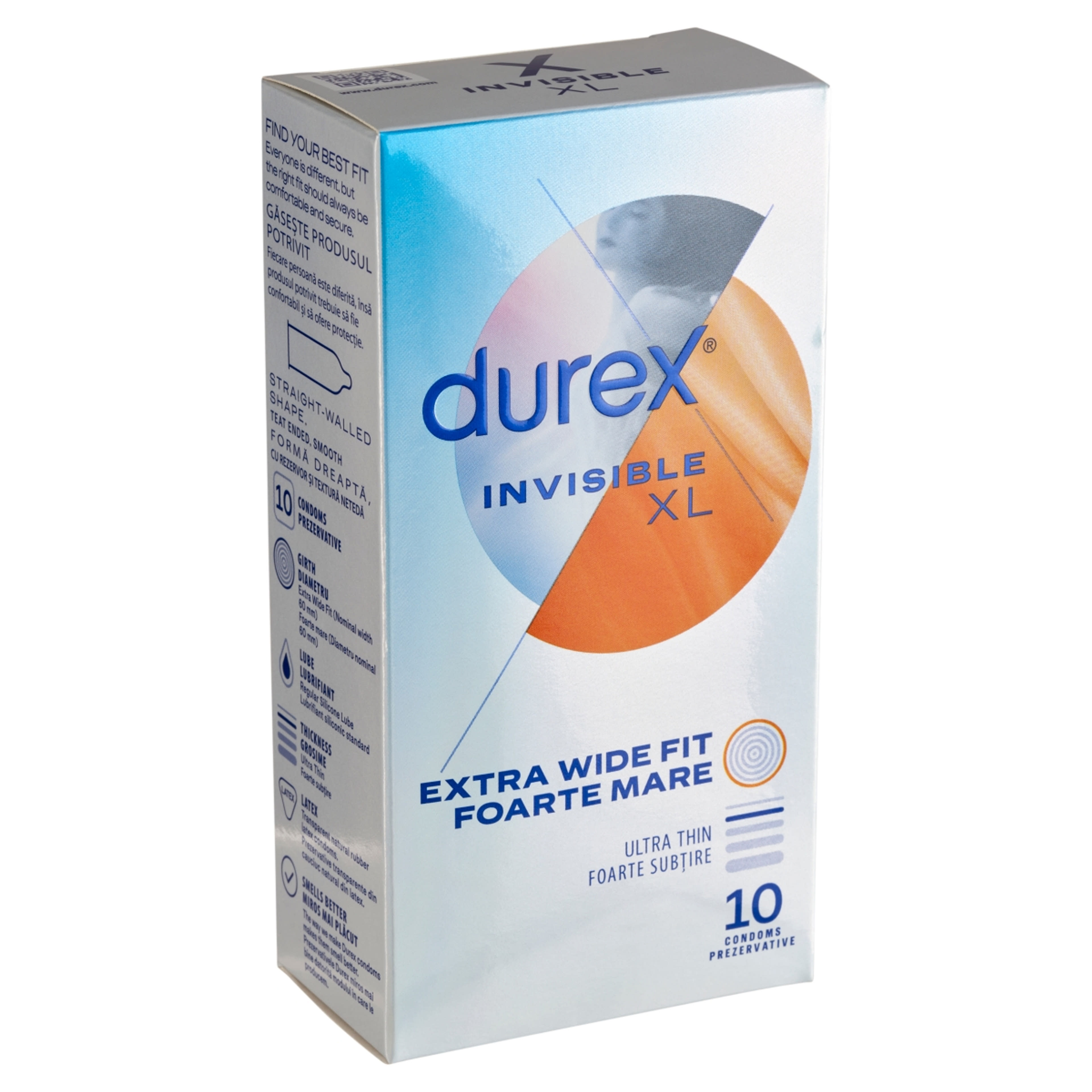 Durex Invisible XL óvszer - 10 db-2