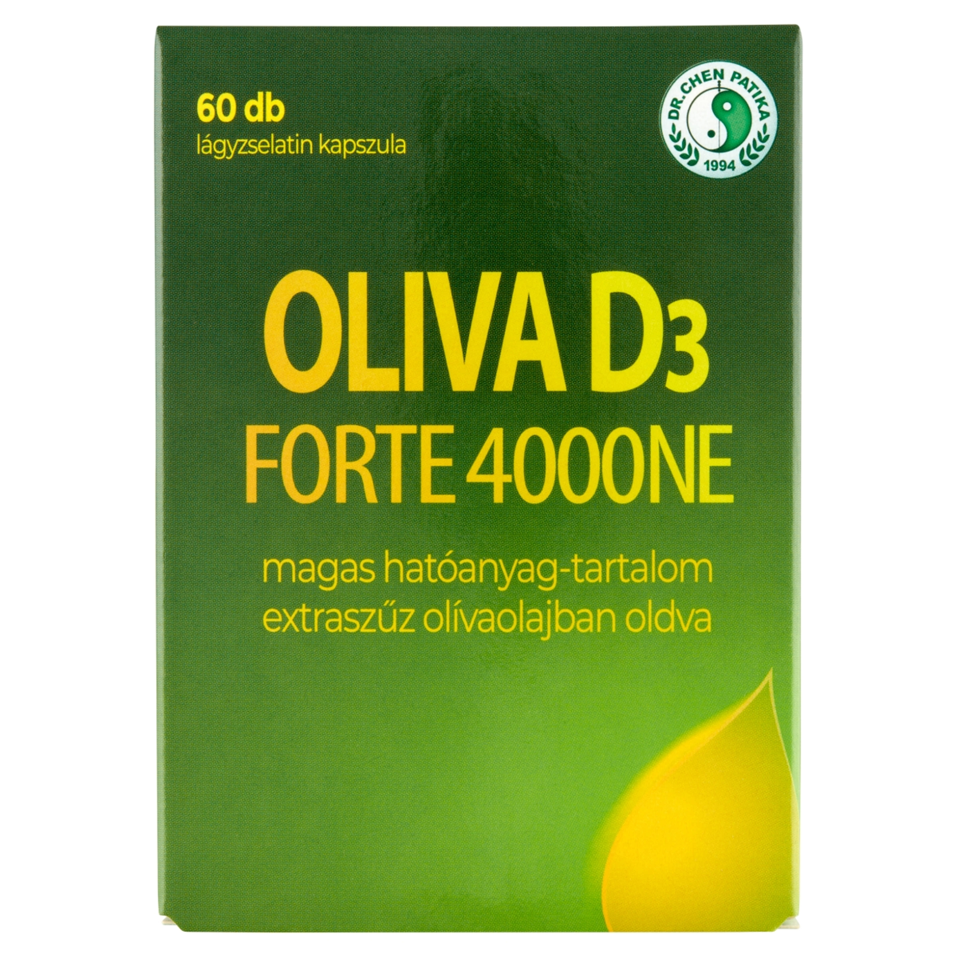 Dr.Chen Patika oliva D3 forte 4000 Ne kapszula - 60 db