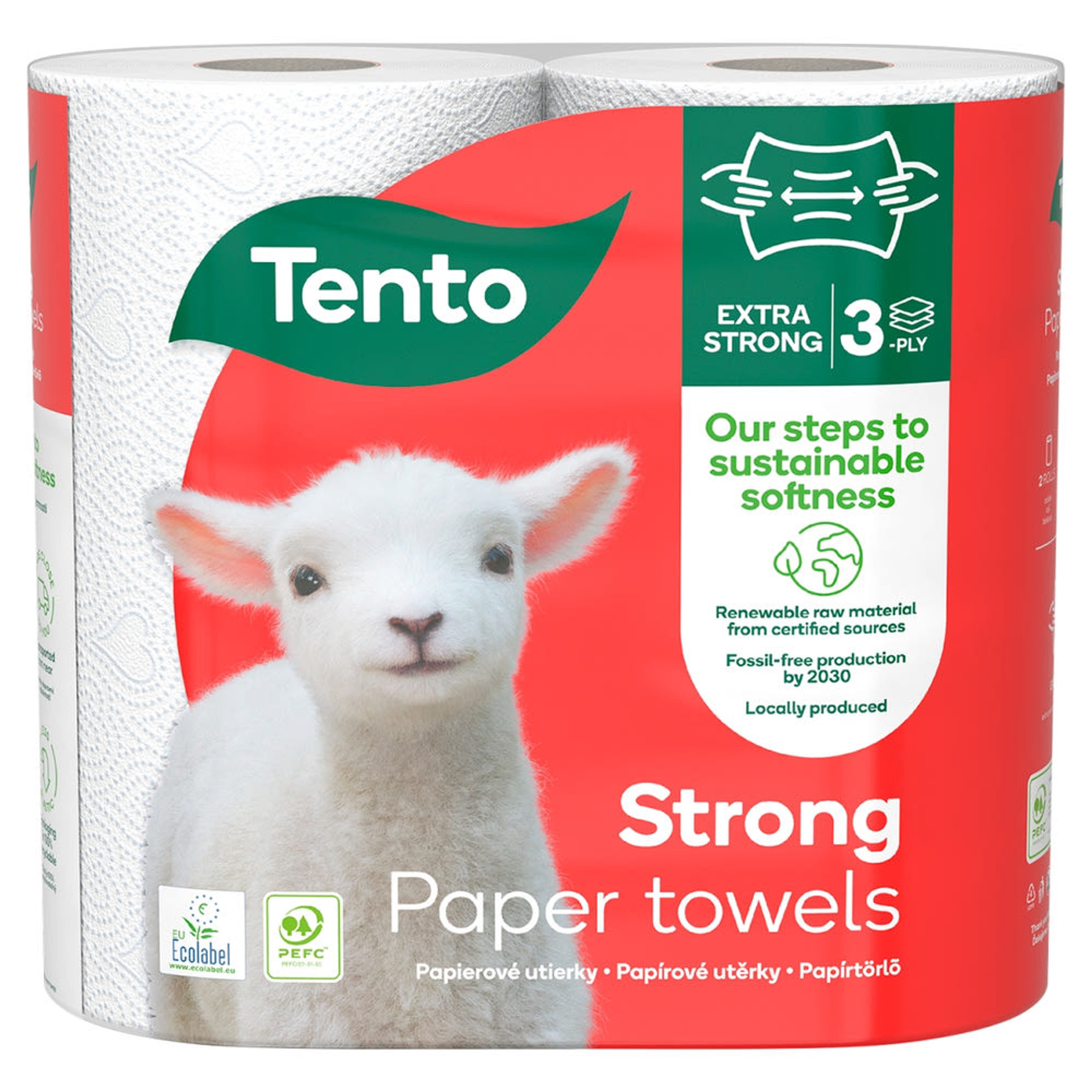 Tento Extra Strong 3 rétegű háztartási papírtörlő - 2 db