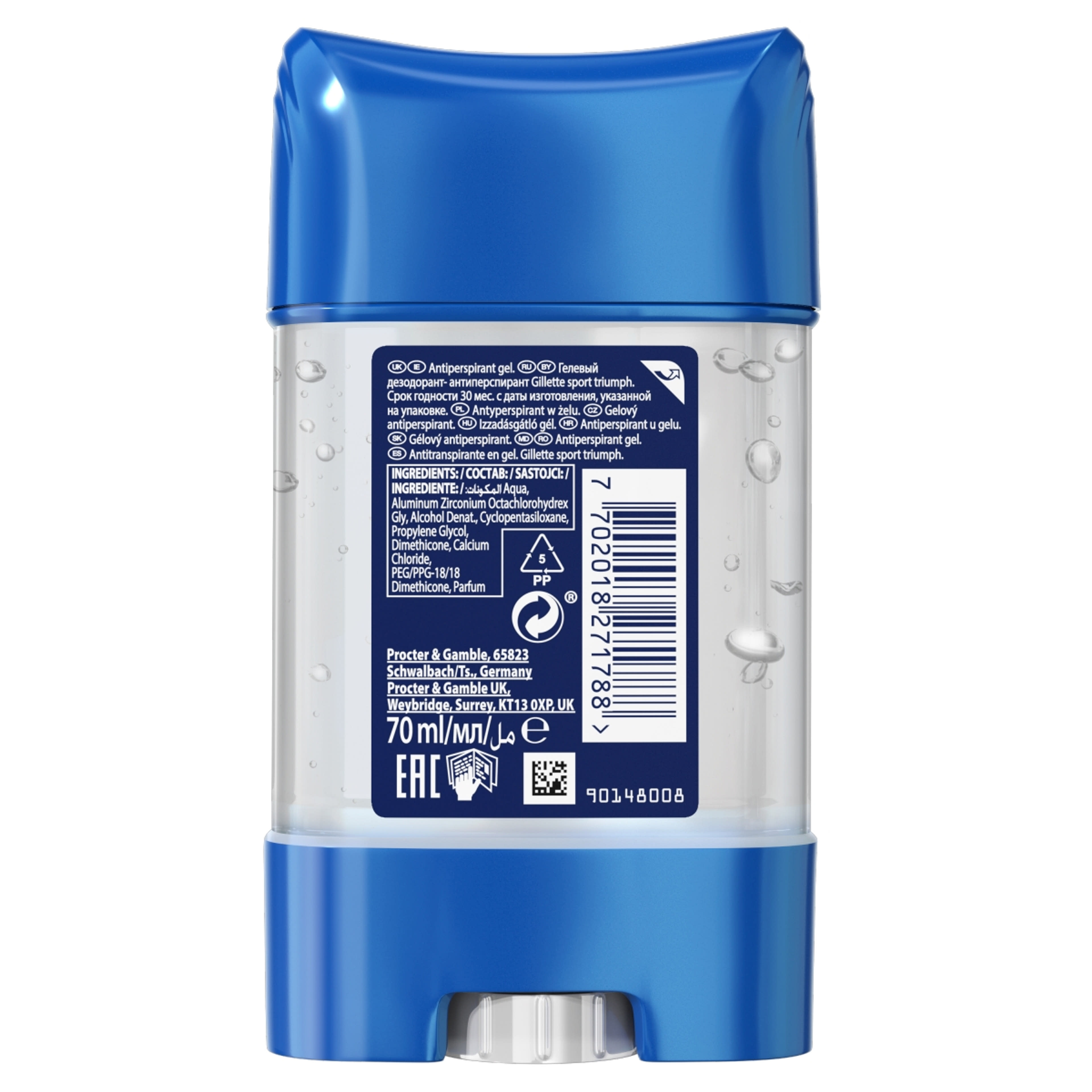 Gillette Sport Sport Triumph izzadásgátló gél - 70 ml-2