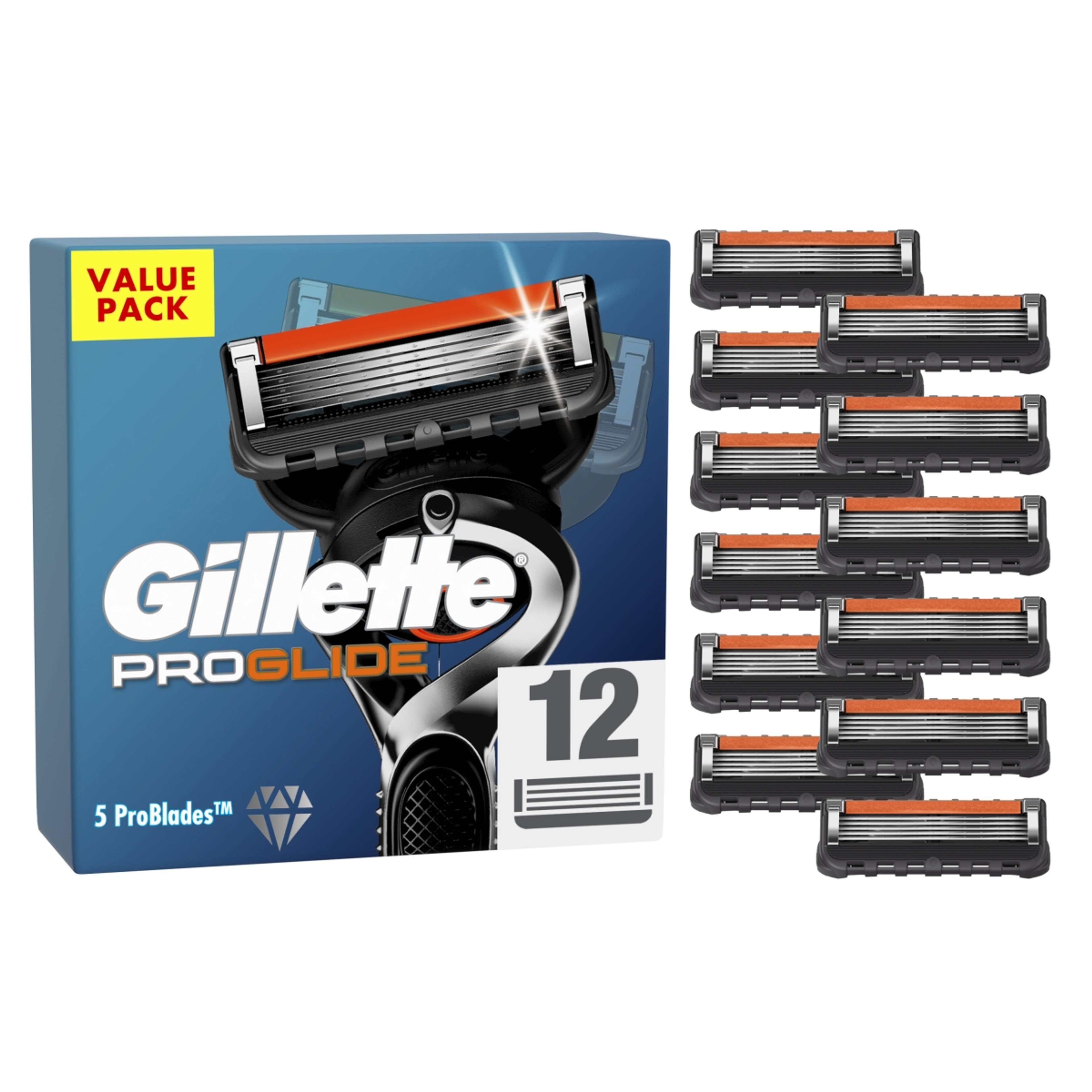 Gillette ProGlide borotvabetétek férfi borotvához - 12 db-8