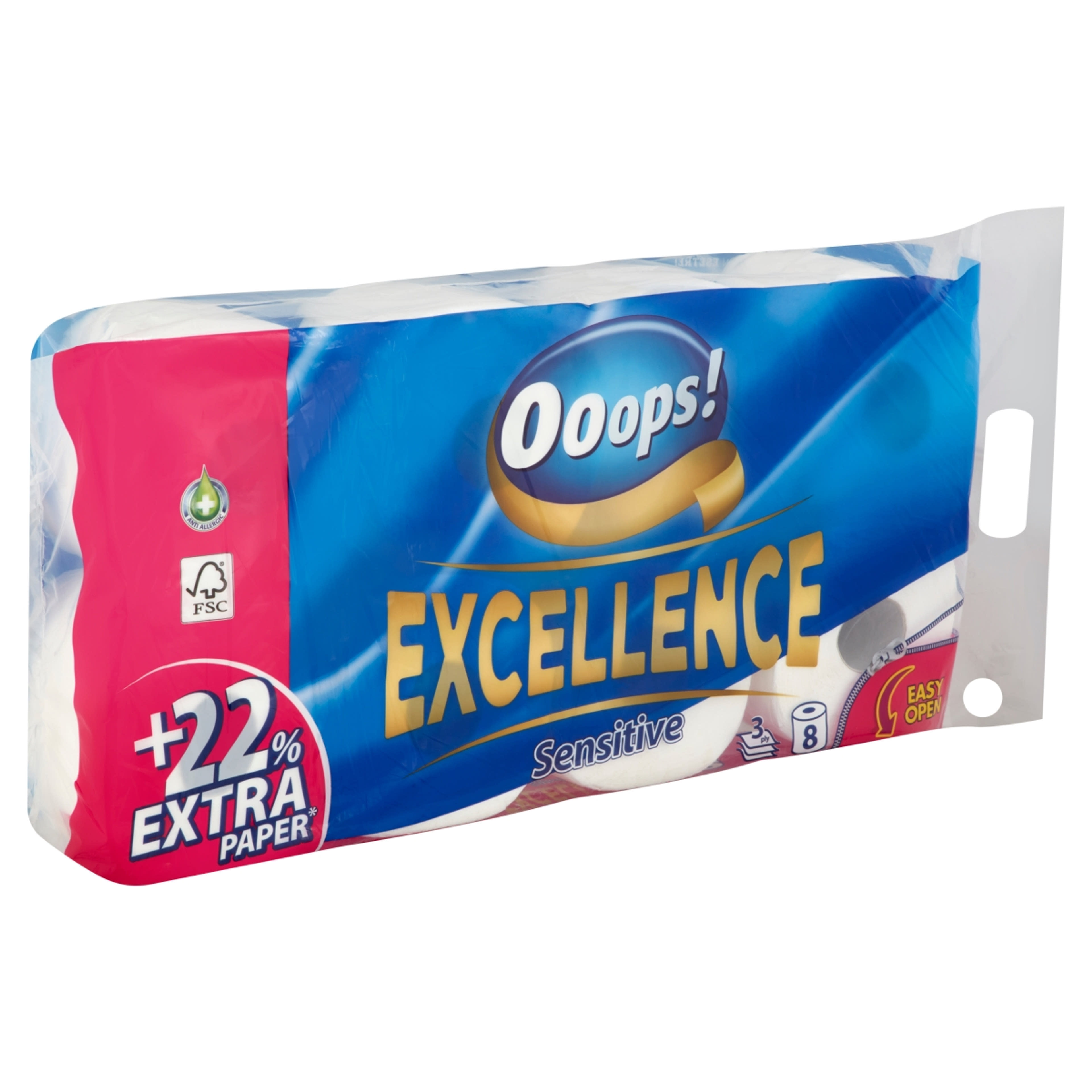 Ooops! toalettpapír Excellence 3 Részes Toalettpapír - 8 tekercs-2