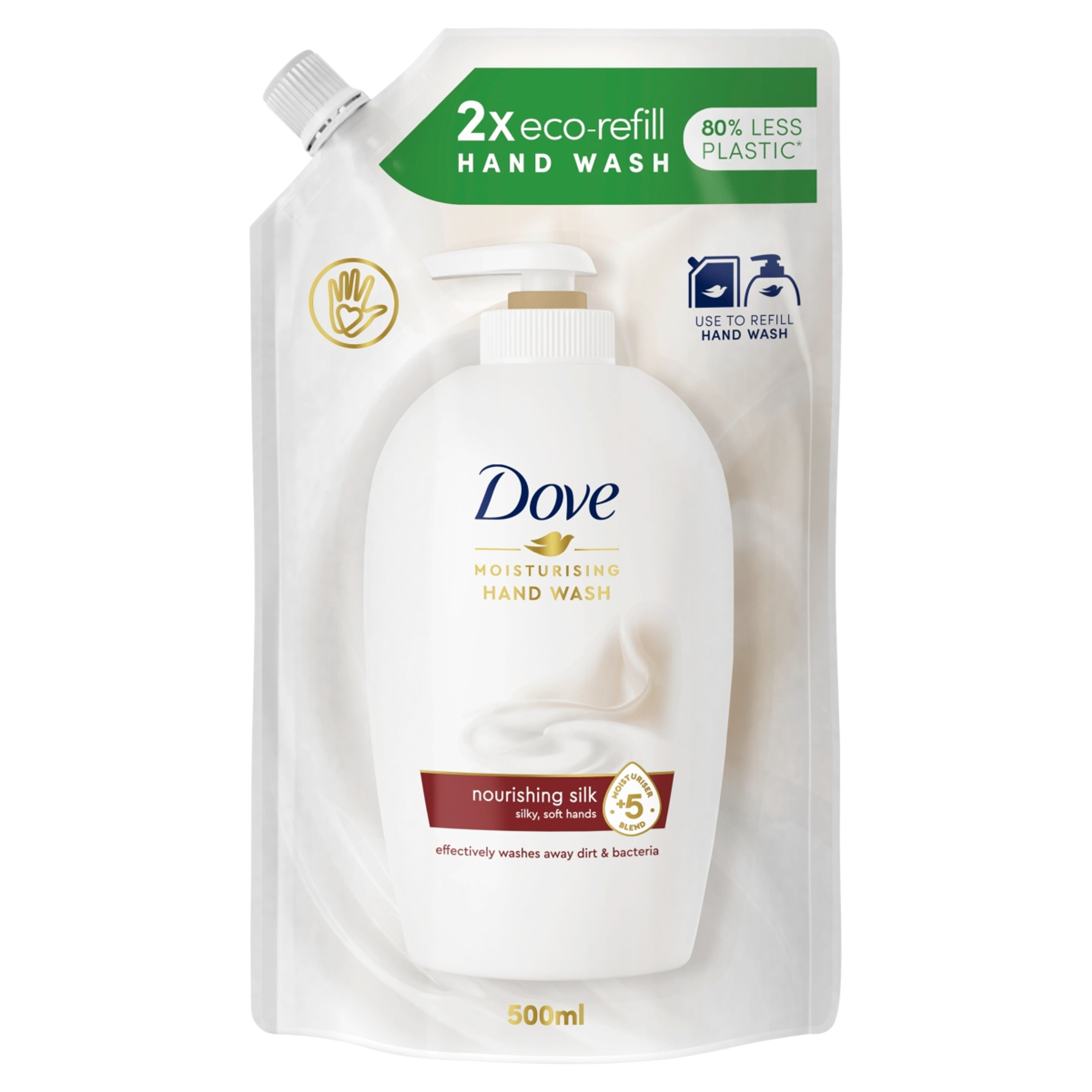 Dove folyékony szappan utántöltő Silk - 500 ml-1